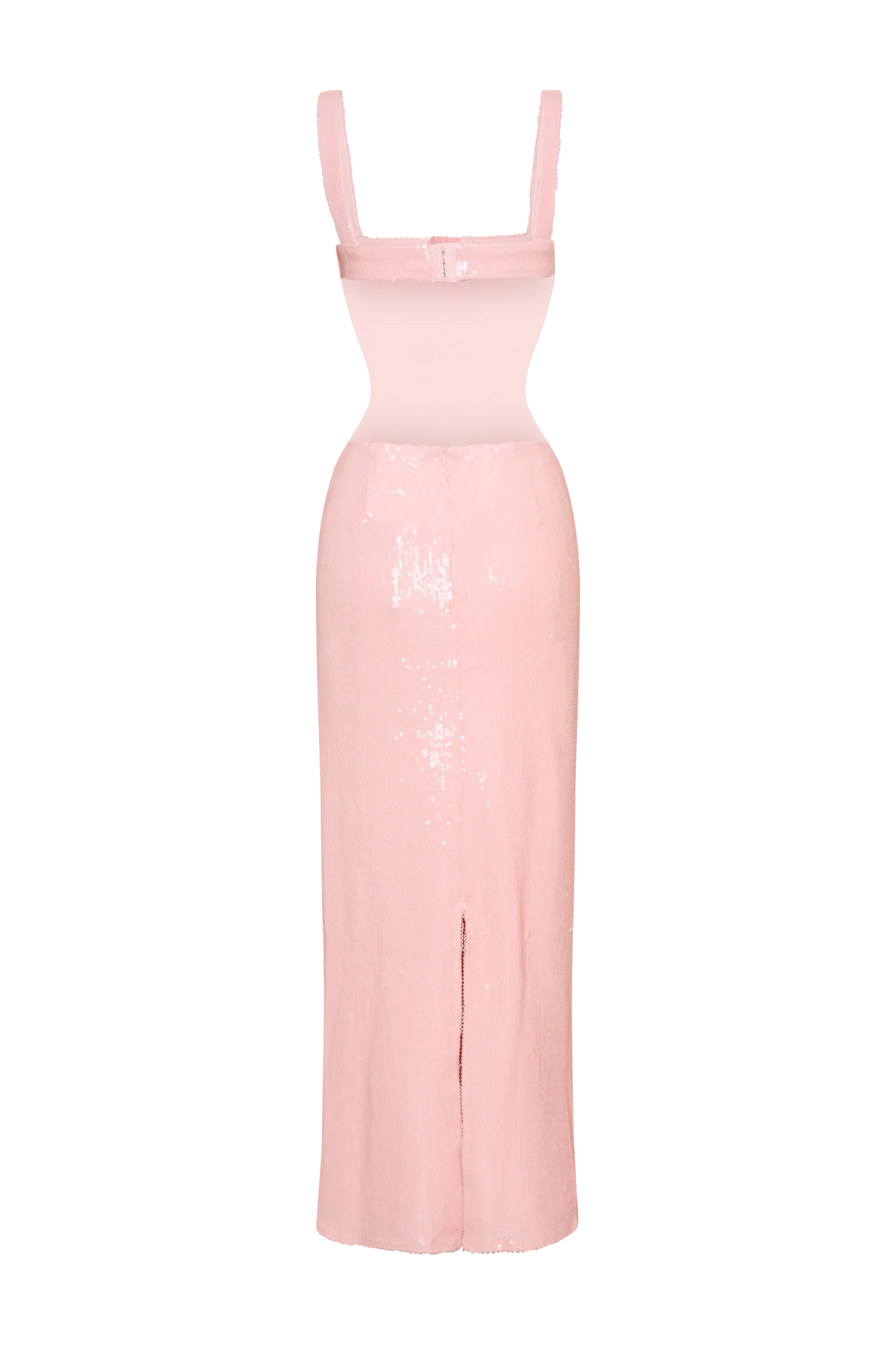 Adoria Sequin Cut Out Maxi Dress - Pale Pink - Image 8