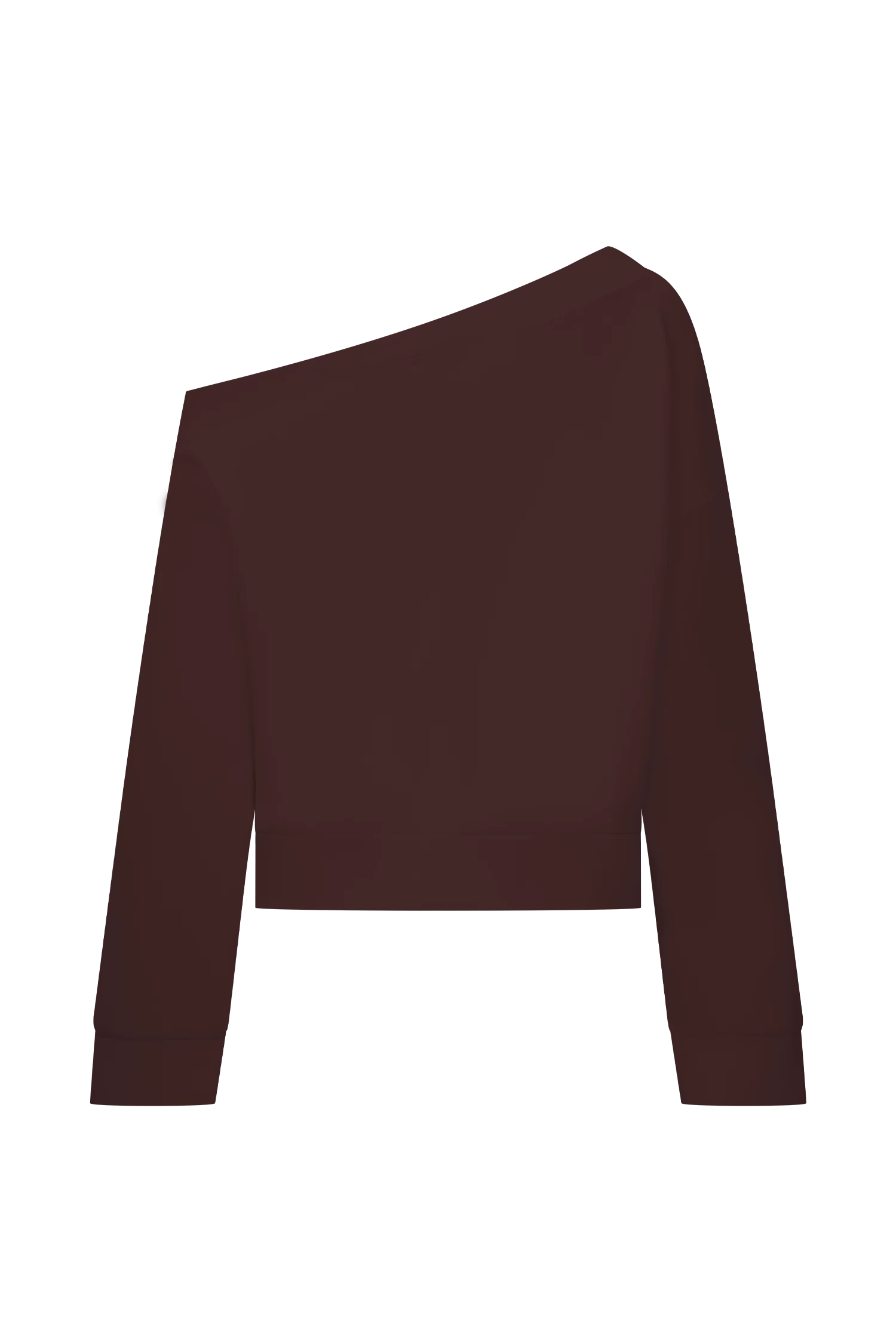 Aiden Slouchy Crew Jumper - Chocolate - Image 8
