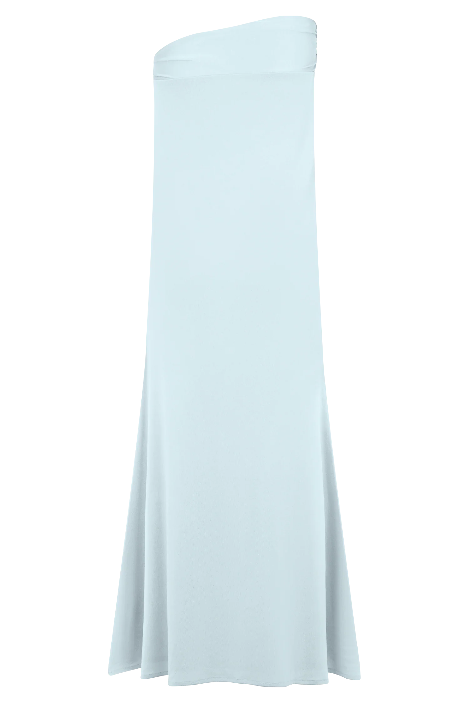 Ainsley Asymmetrical Maxi Skirt With Floral Hardware - Pale Blue - Image 6