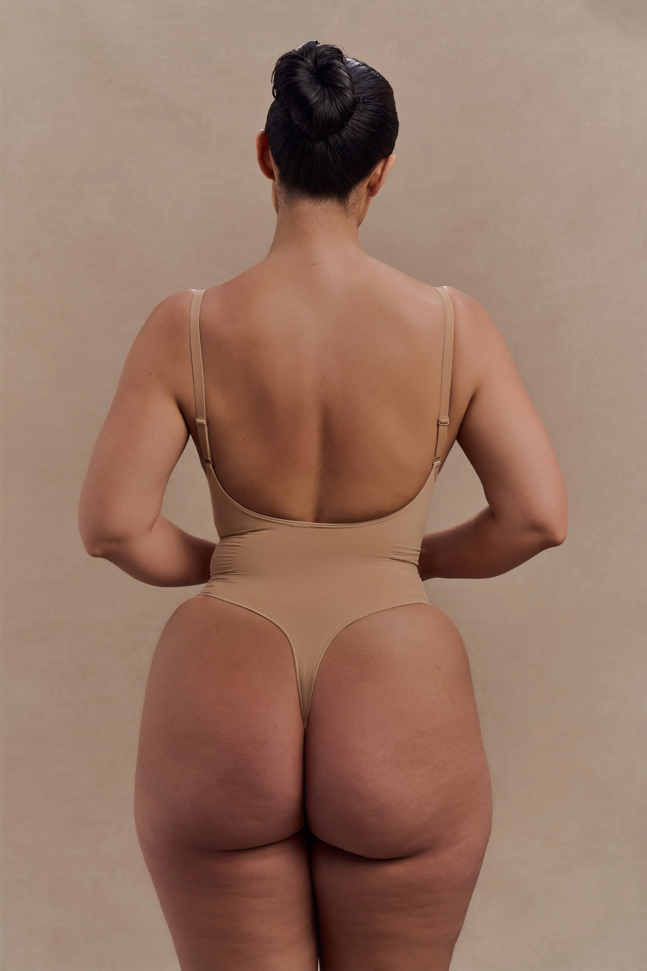 Alyssa Backless Shapewear Bodysuit - Beige - Image 2