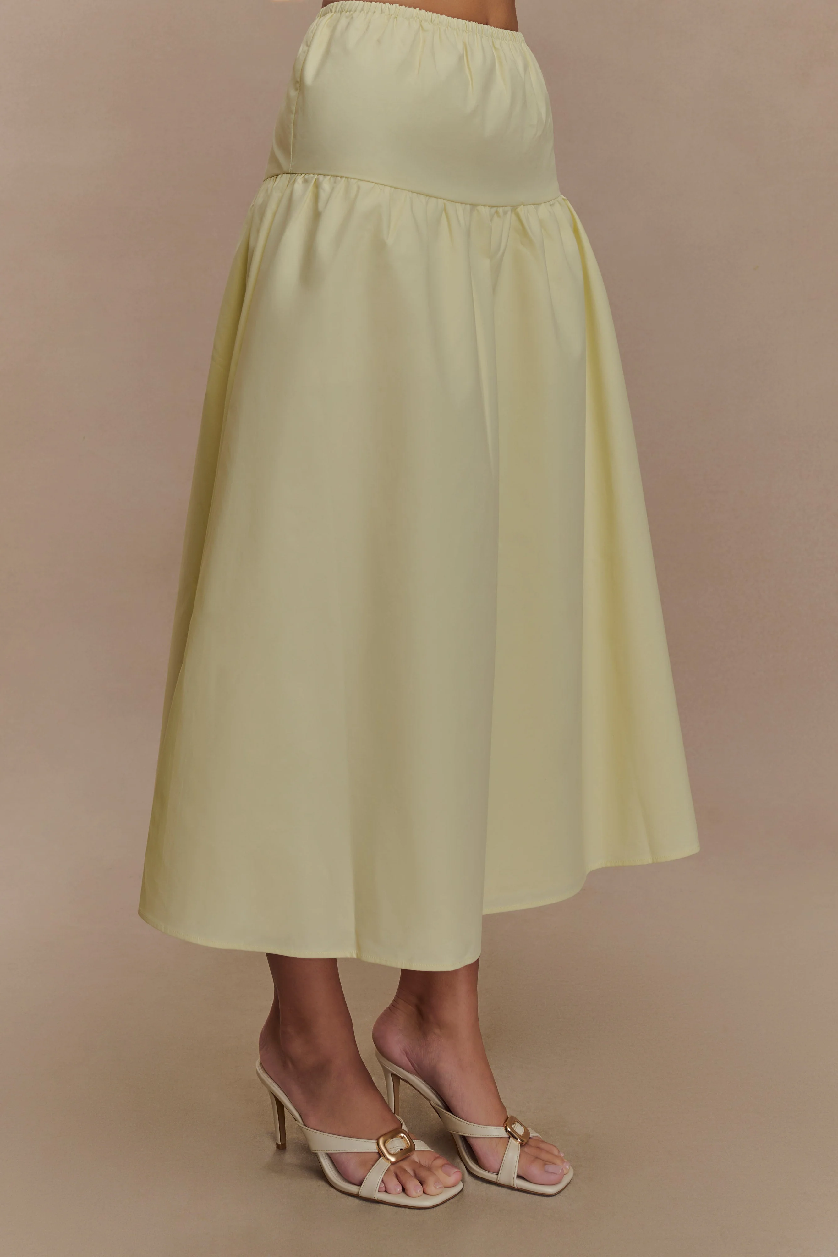 Amirah Midi Skirt - Lemon - Image 4