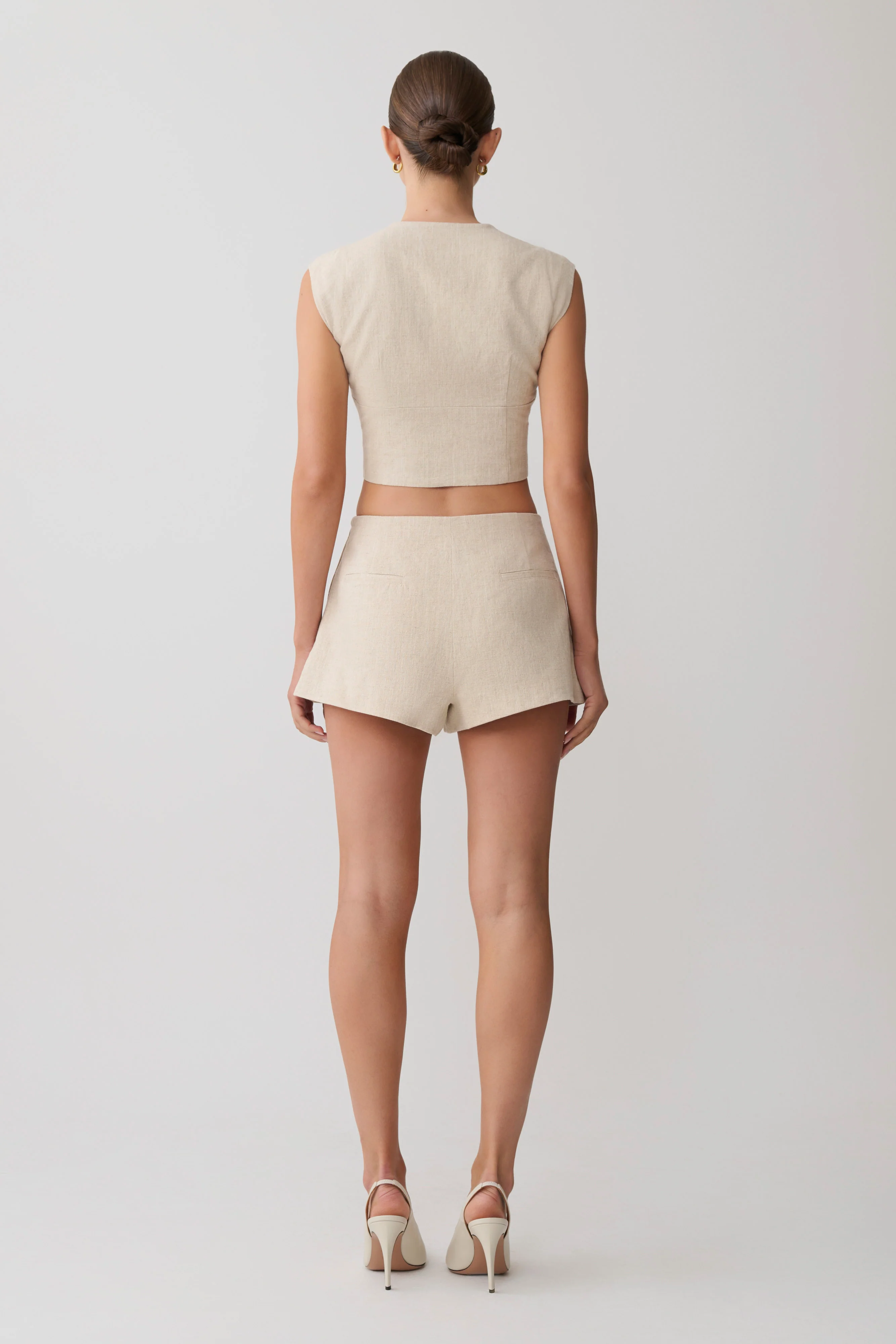 Anahita Linen Short - Natural - Image 2