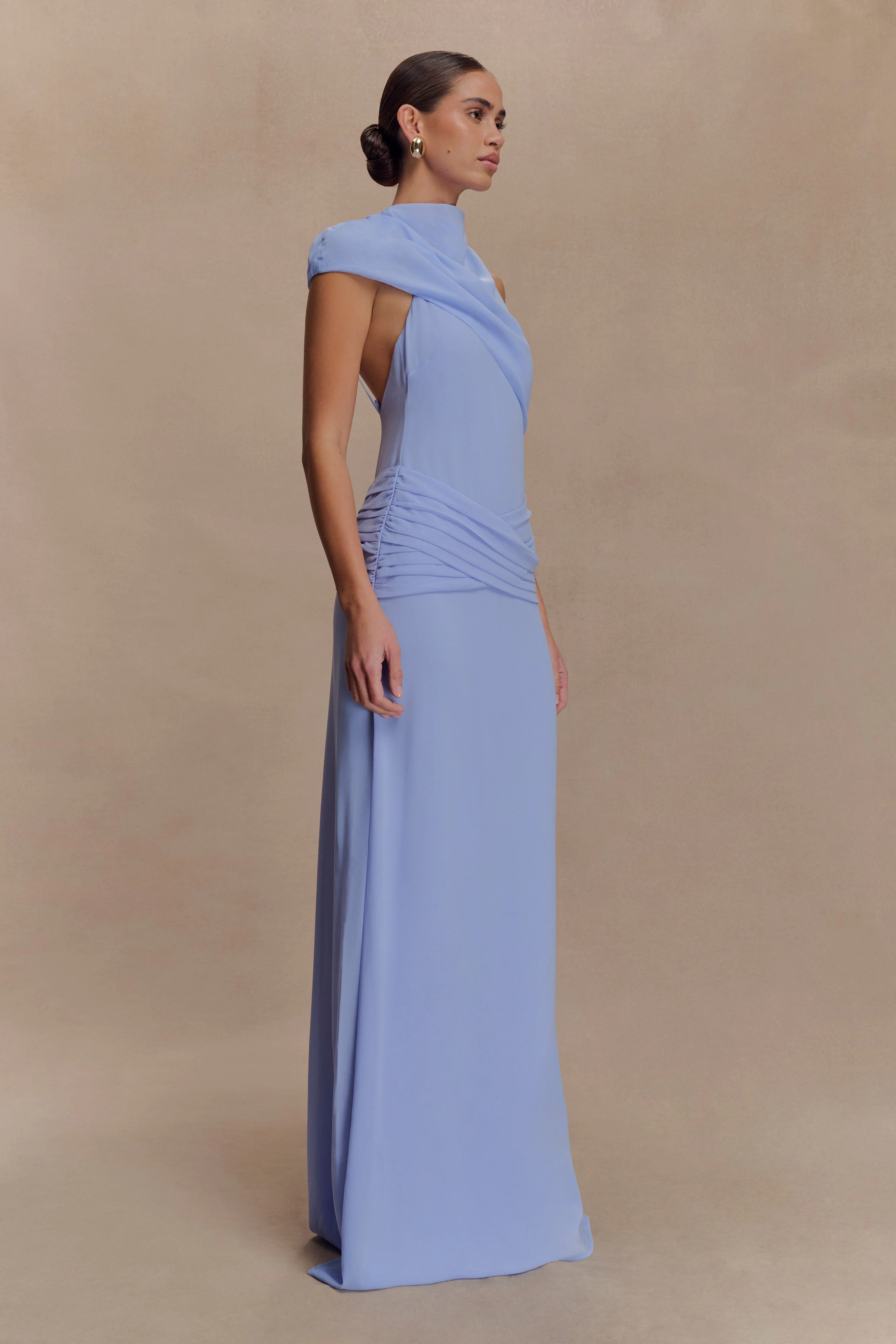 Analia Chiffon Maxi Dress - Lilac - Image 4