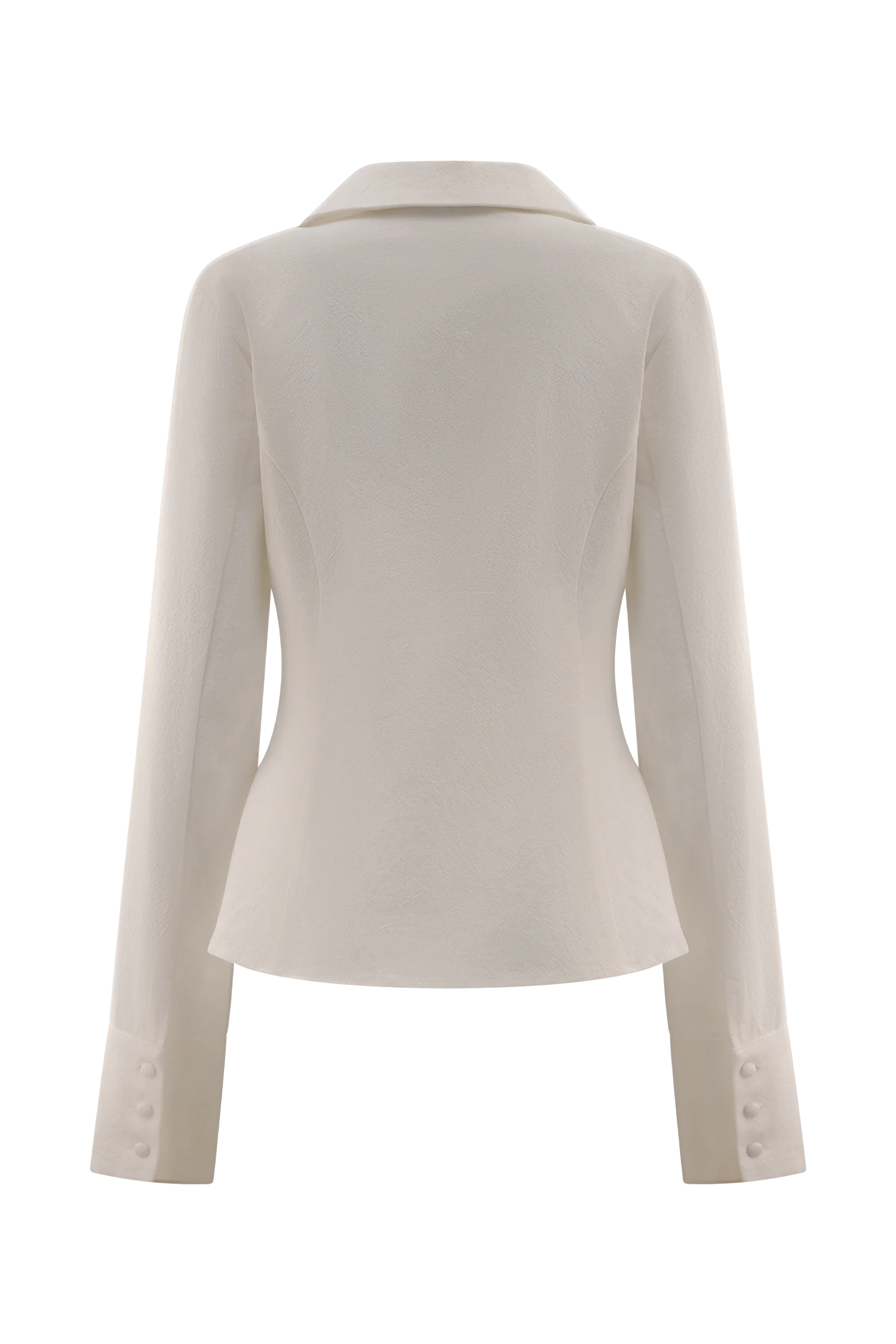 Annalee Cotton Beaded Tie Shirt - White - Image 8