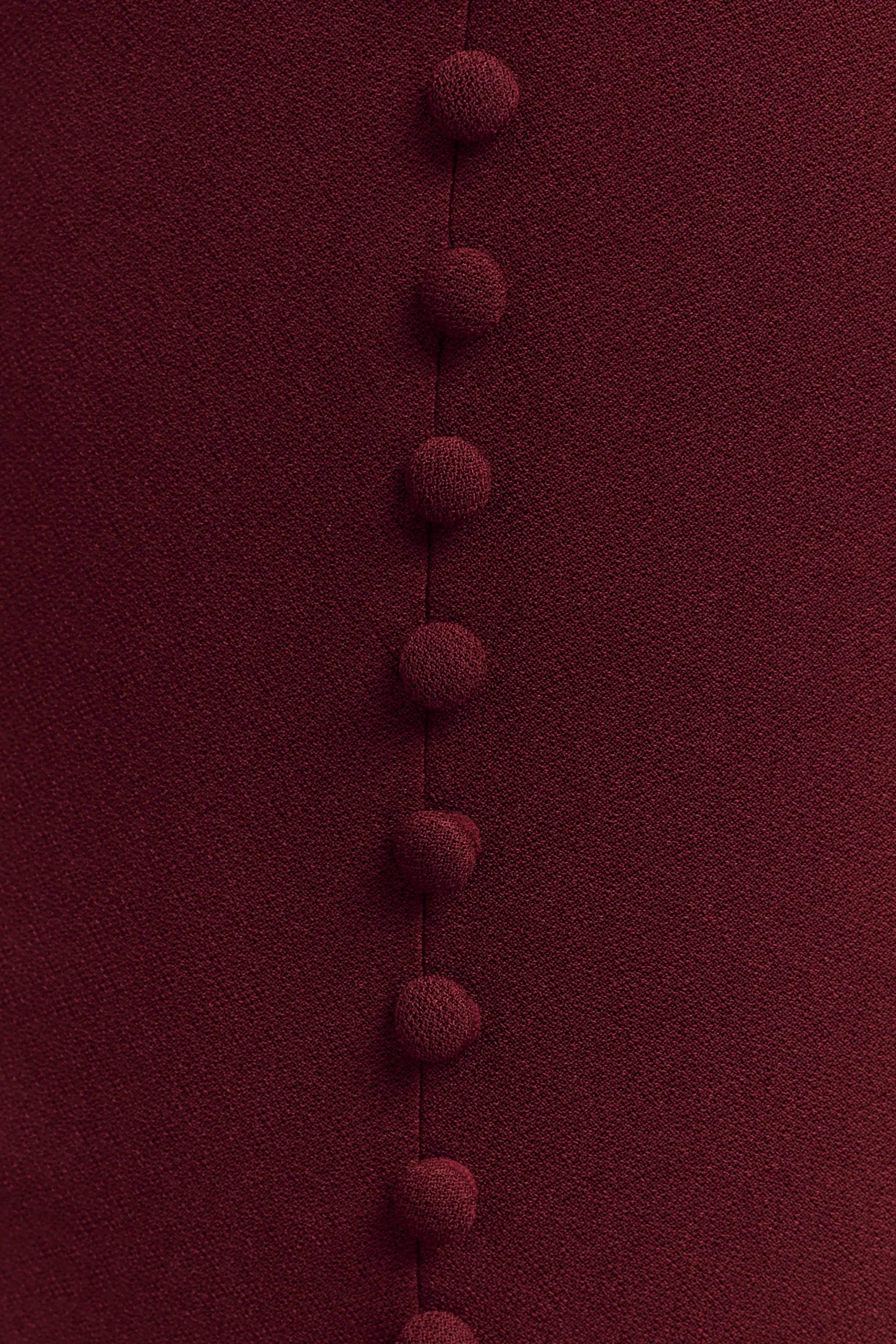 Annita Crepe Halter Midi Dress - Merlot - Image 5