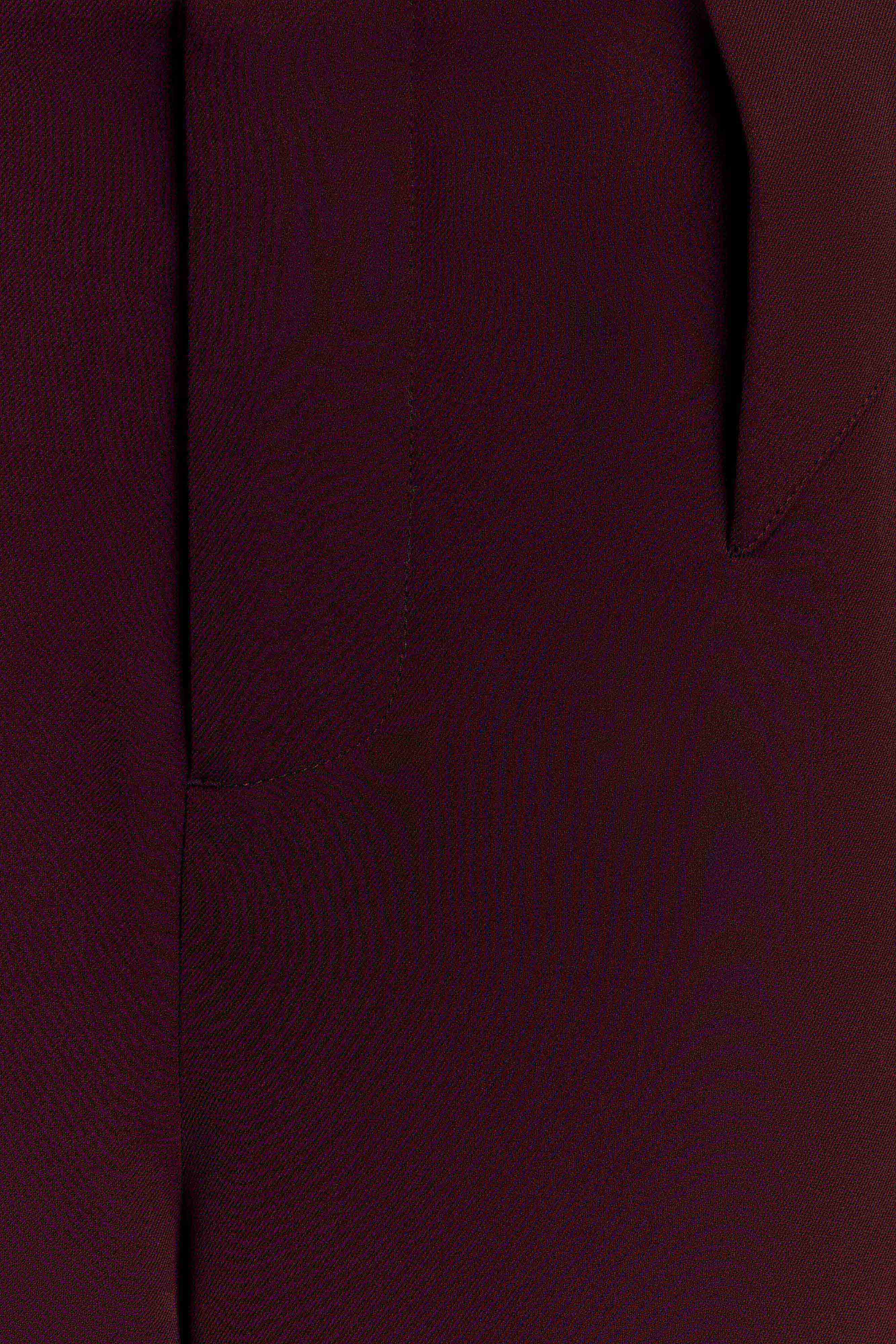 Arlo Wide Leg Suiting Trouser - Mahogany - Image 7