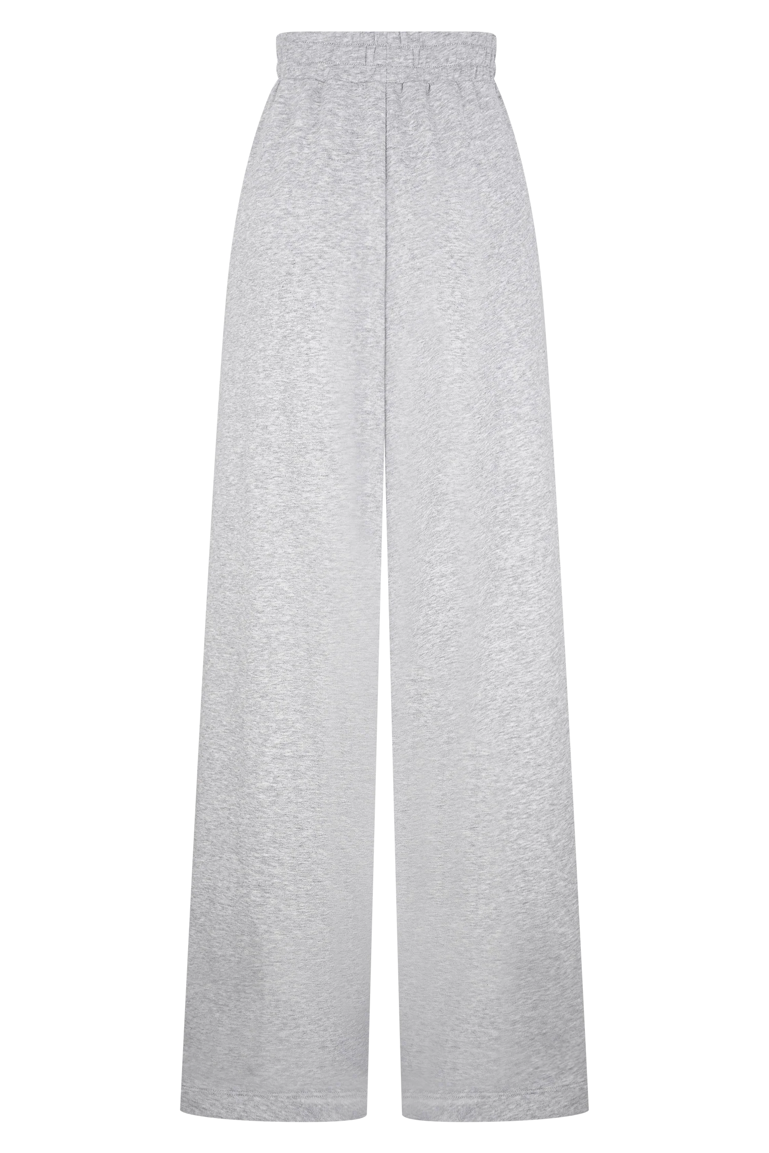 Aspen Gathered Wide Leg Jogger - Light Grey Marle - Image 8