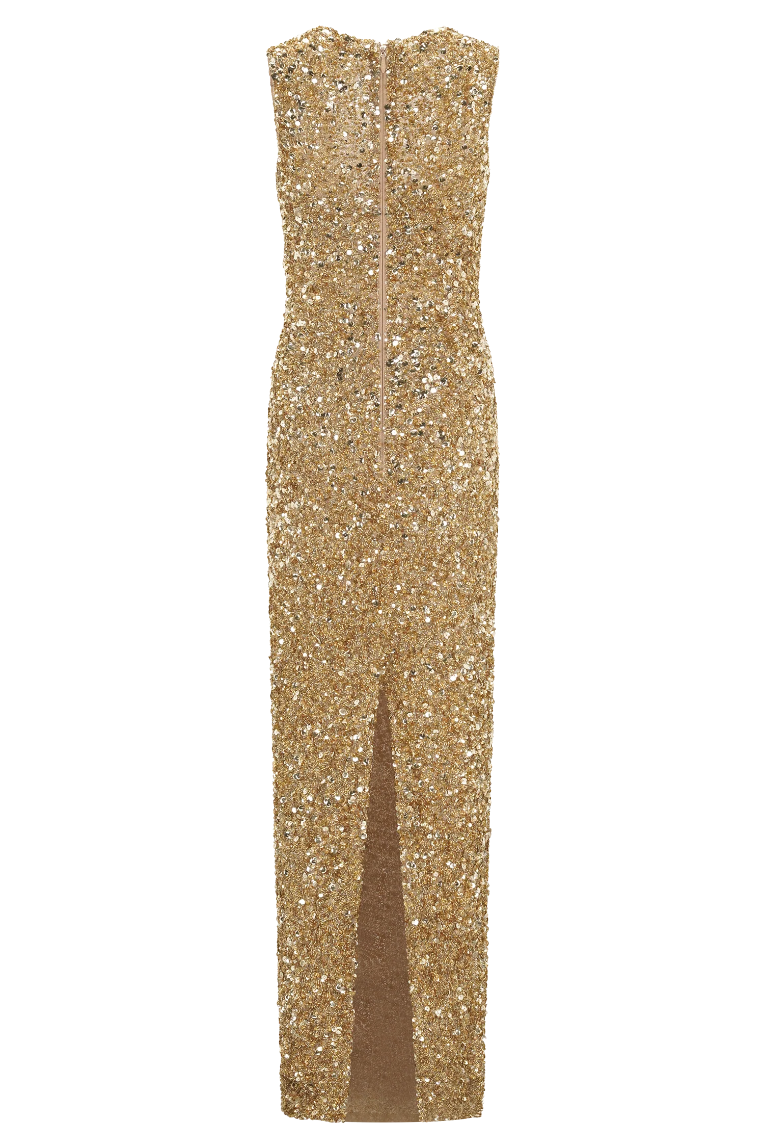 Astor Hand Embellished Maxi Dress - Gold - Image 12