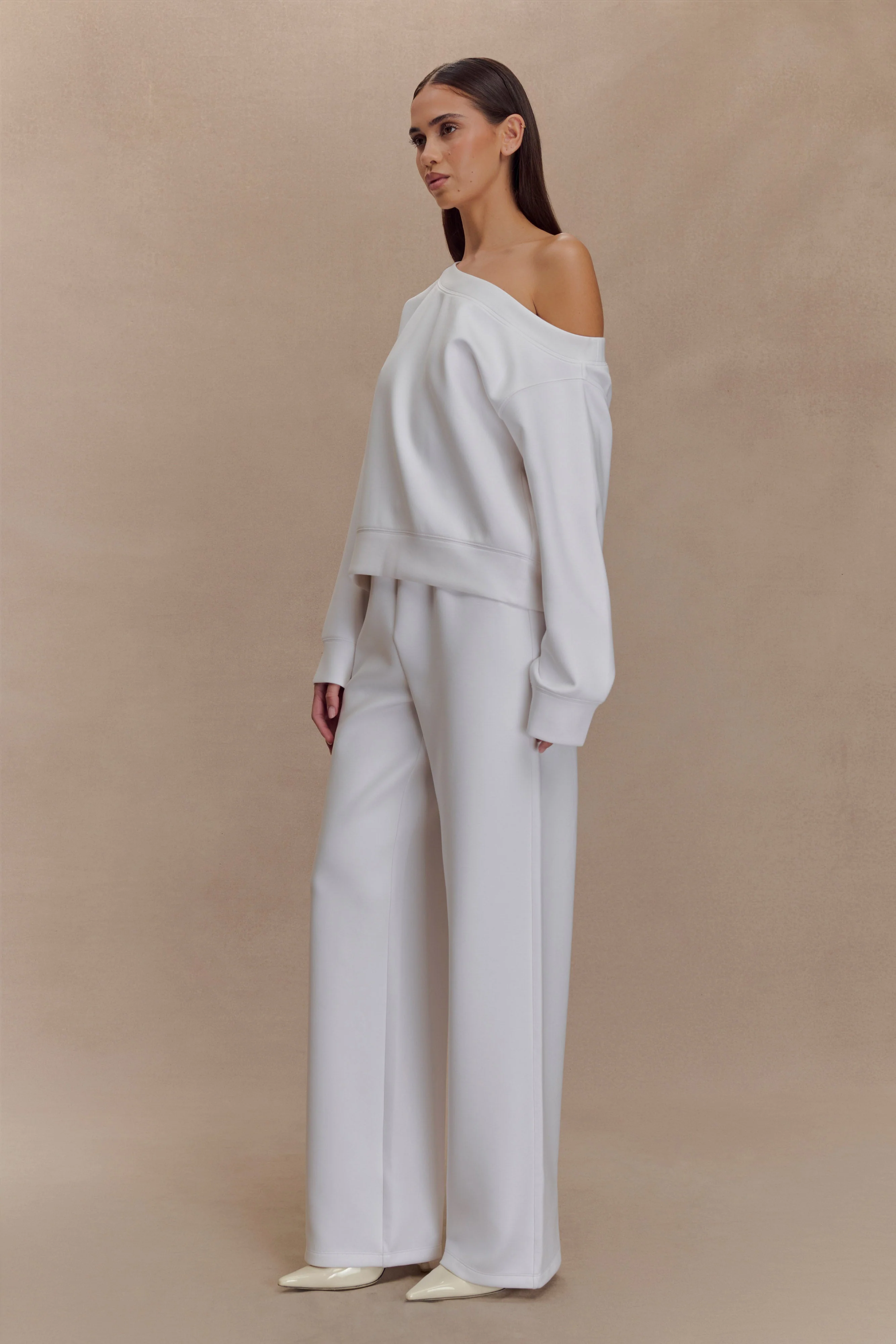 August Straight Leg Jogger - Ivory - Image 5