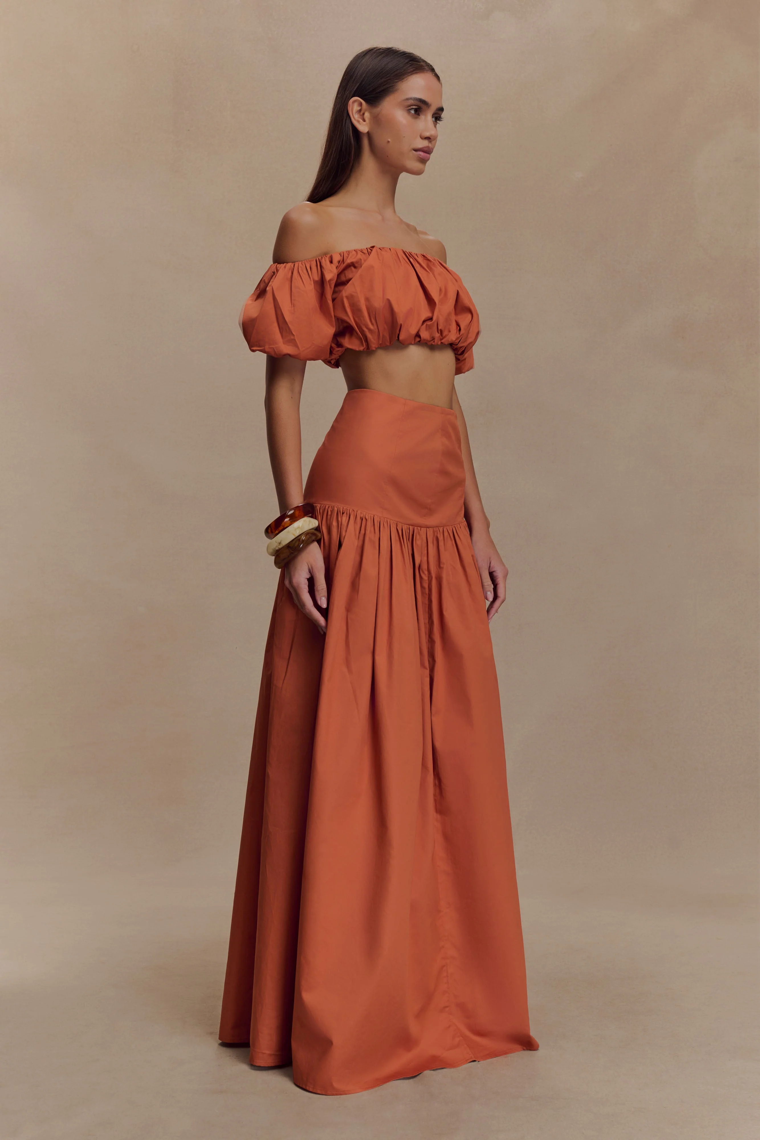 Autumn Maxi Skirt - Burnt Orange - Image 6