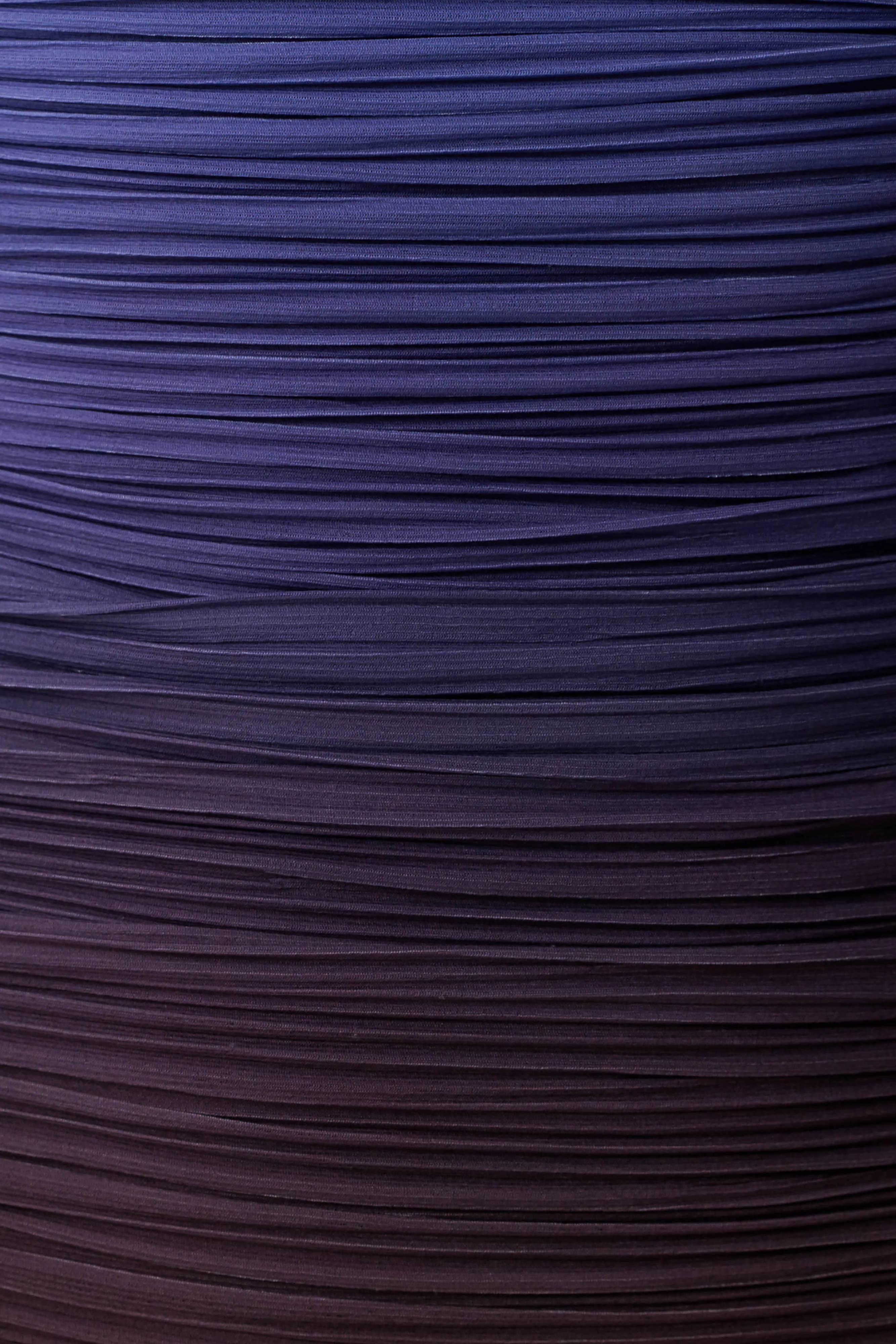 Azizi Pleated Halter Midi Dress - Chocolate & Blue Ombre Print - Image 5