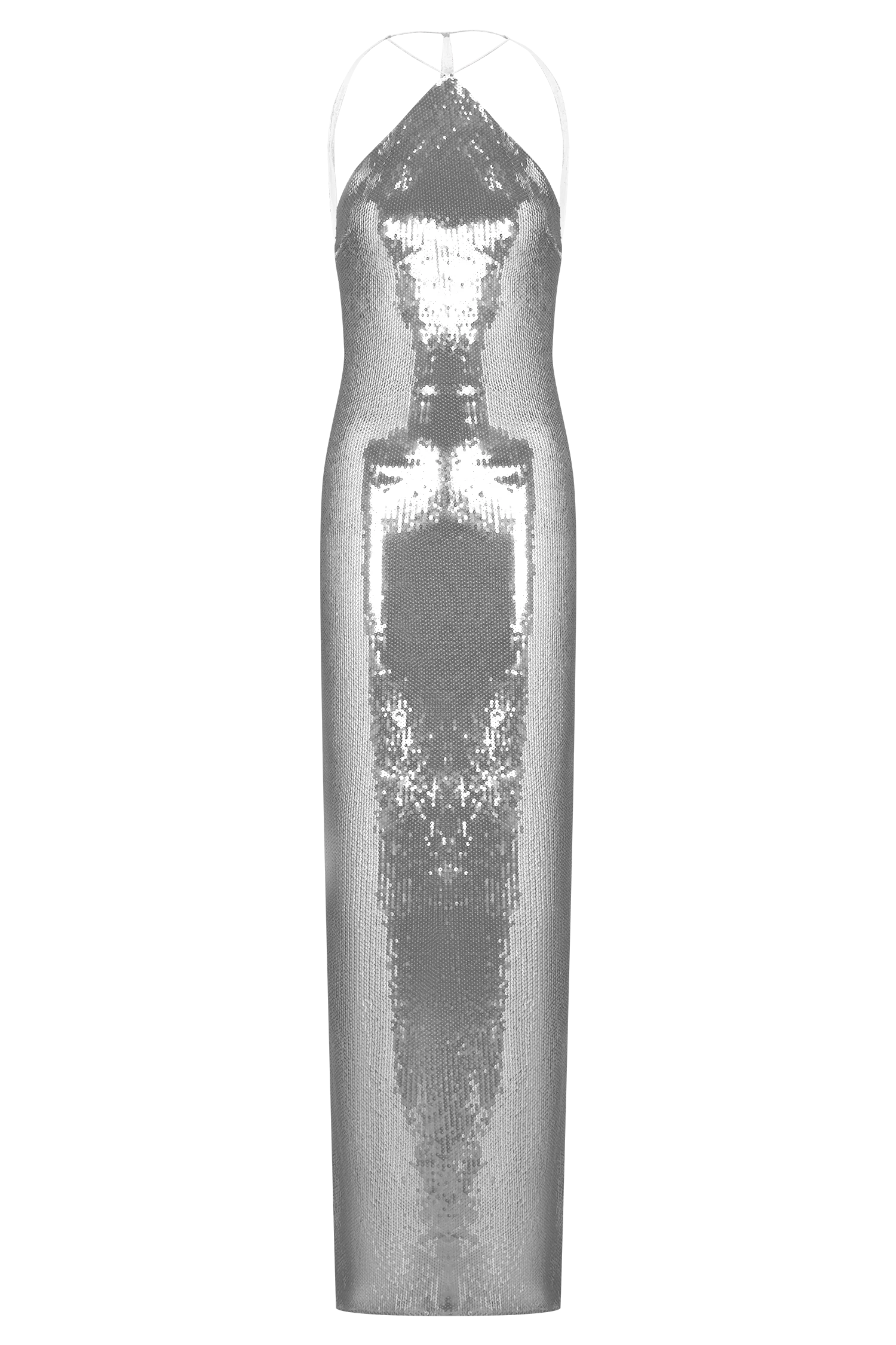 Baldwin Sequin Cut Out Maxi Dress - Silver - Image 12