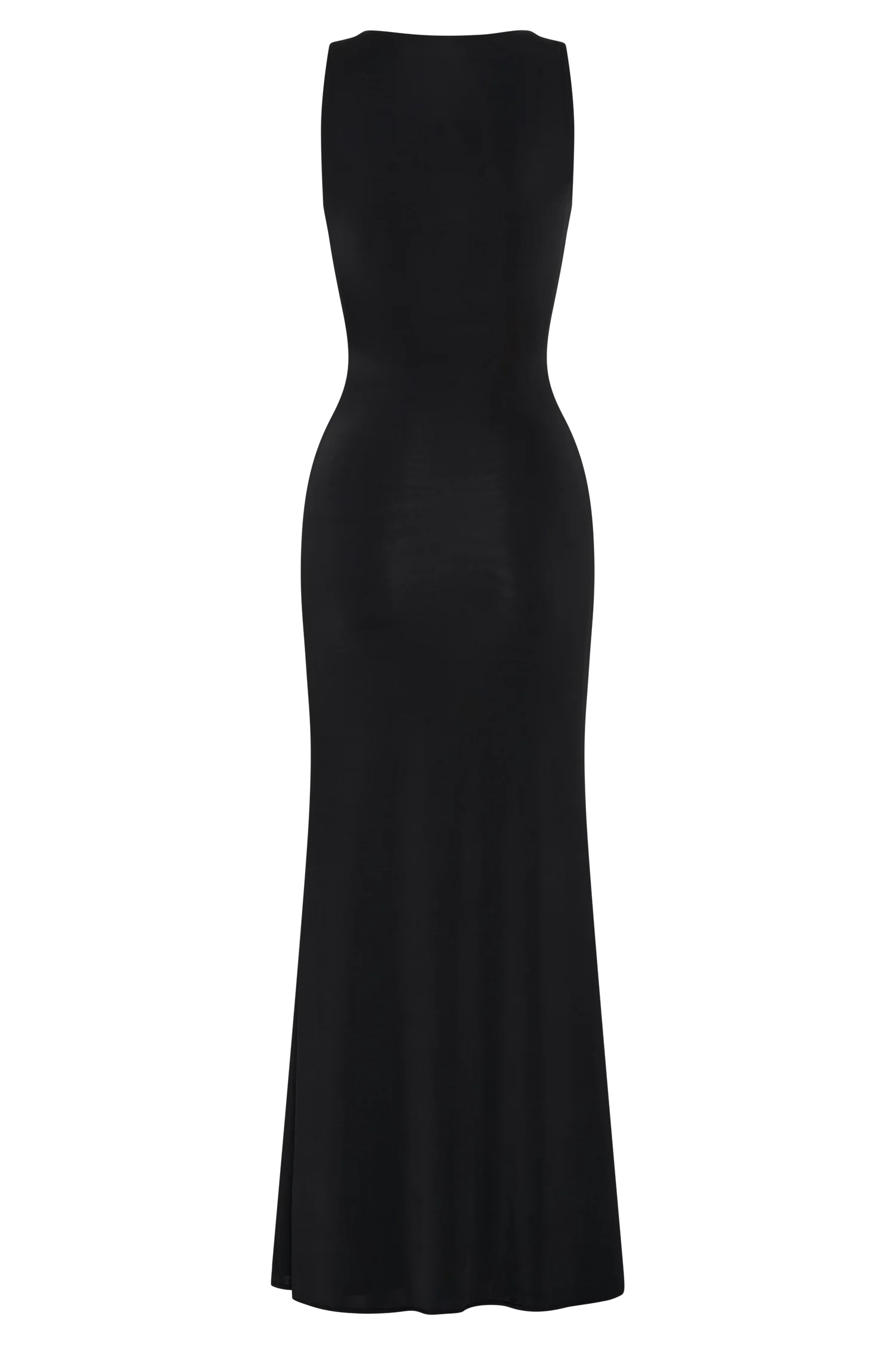 Beck Plunge Maxi Dress With Floral Hardware - Black - Image 5
