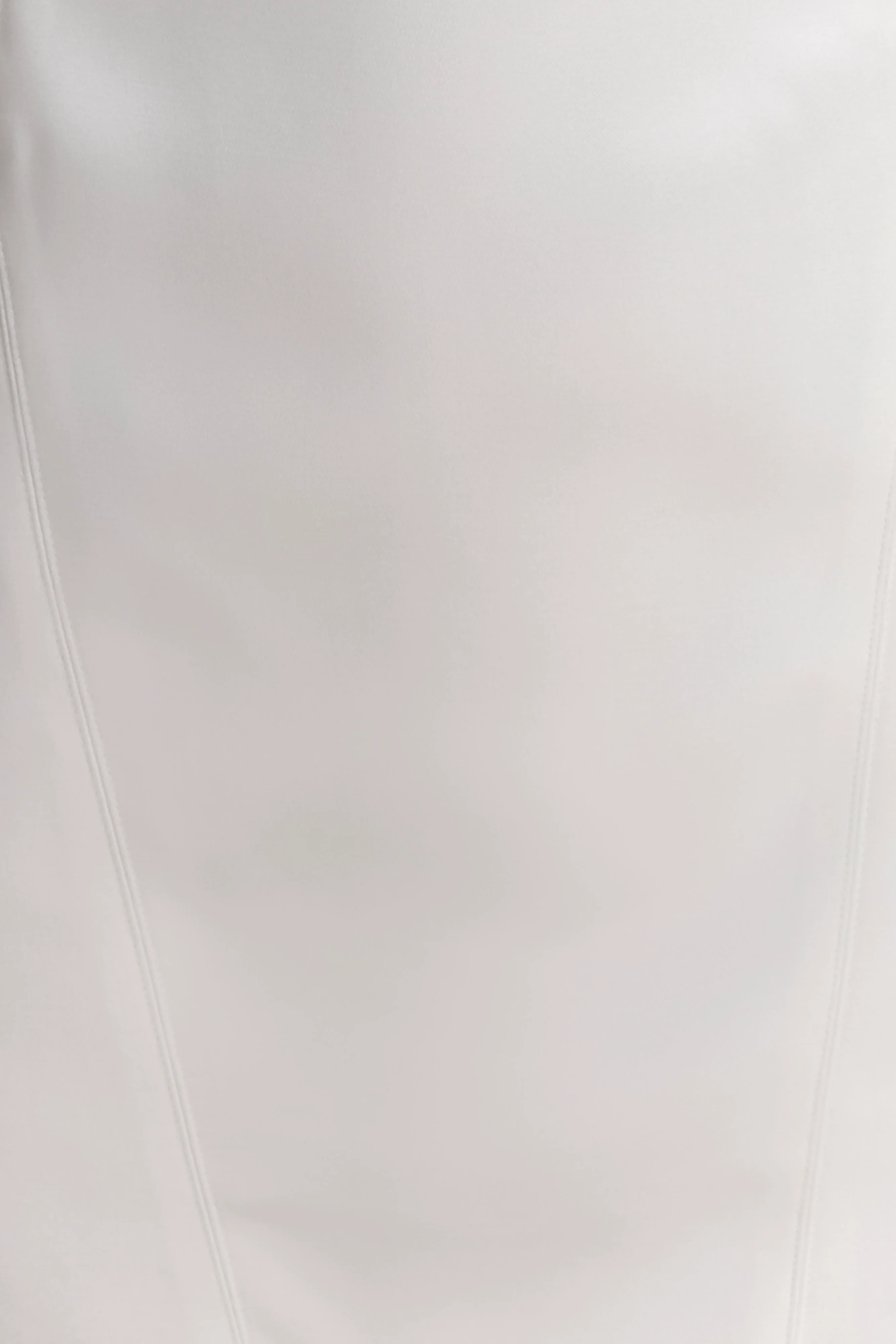 Beth Satin Mini Dress - White - Image 5