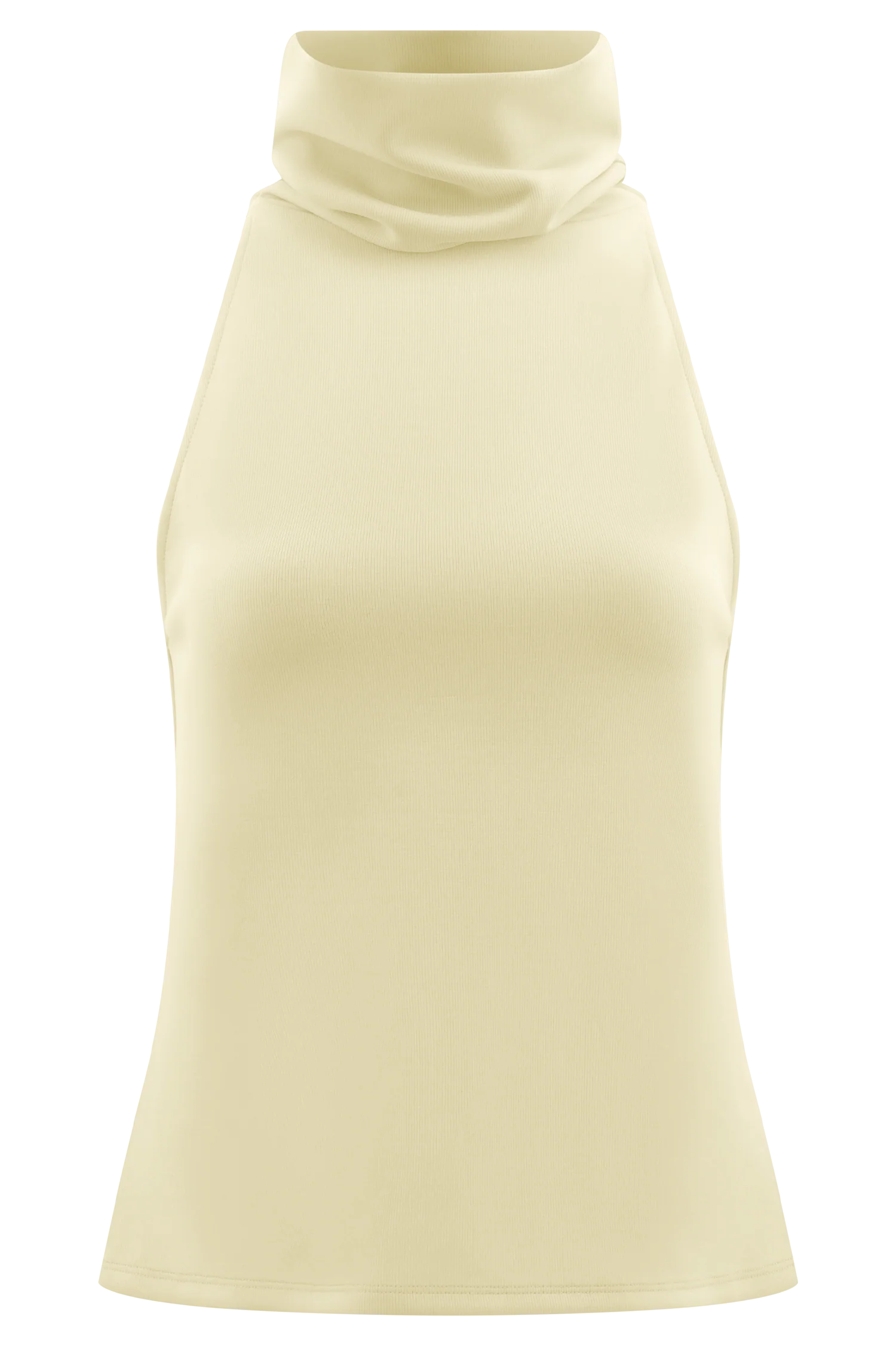 Birdie High Neck Sleeveless Top - Ivory - Image 11