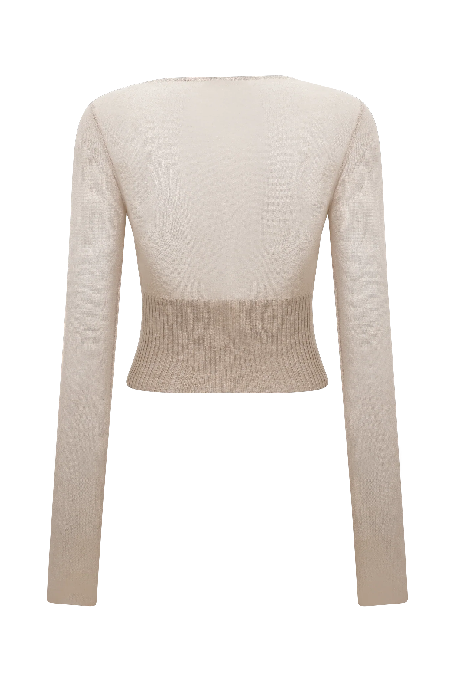 Brionee Silk Blend Knit Top - Sand - Image 10