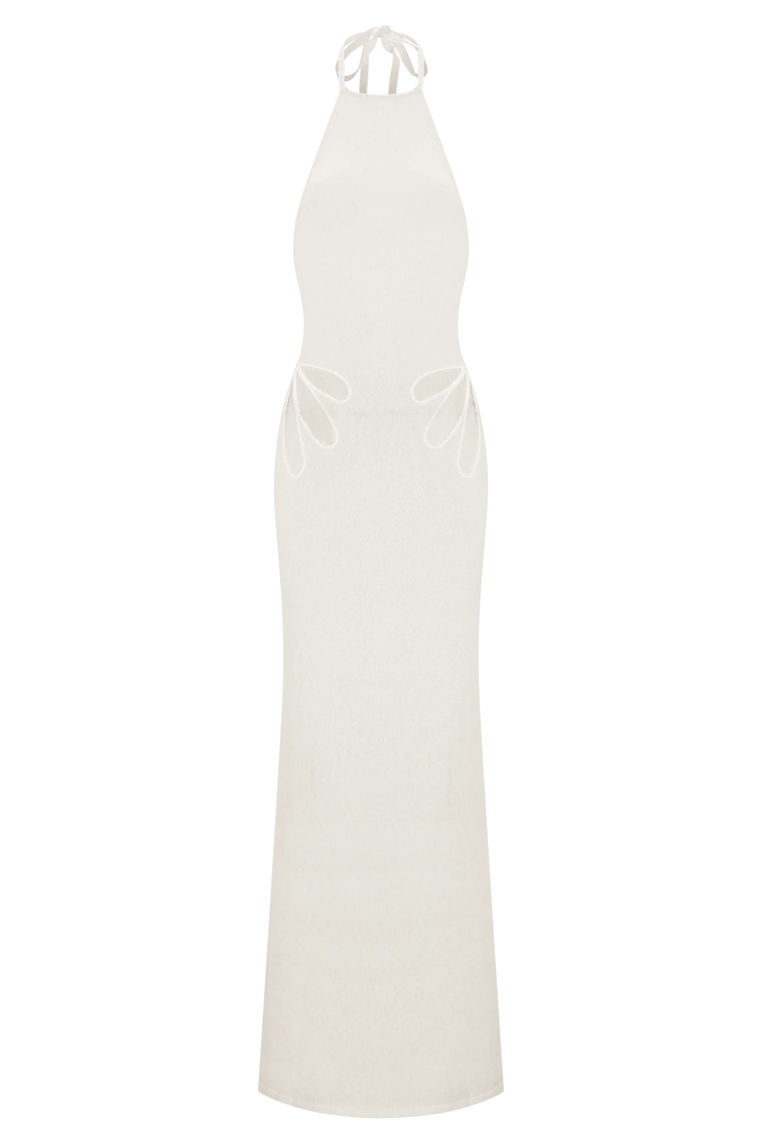 Brock Knit Halter Maxi Dress - White - Image 11