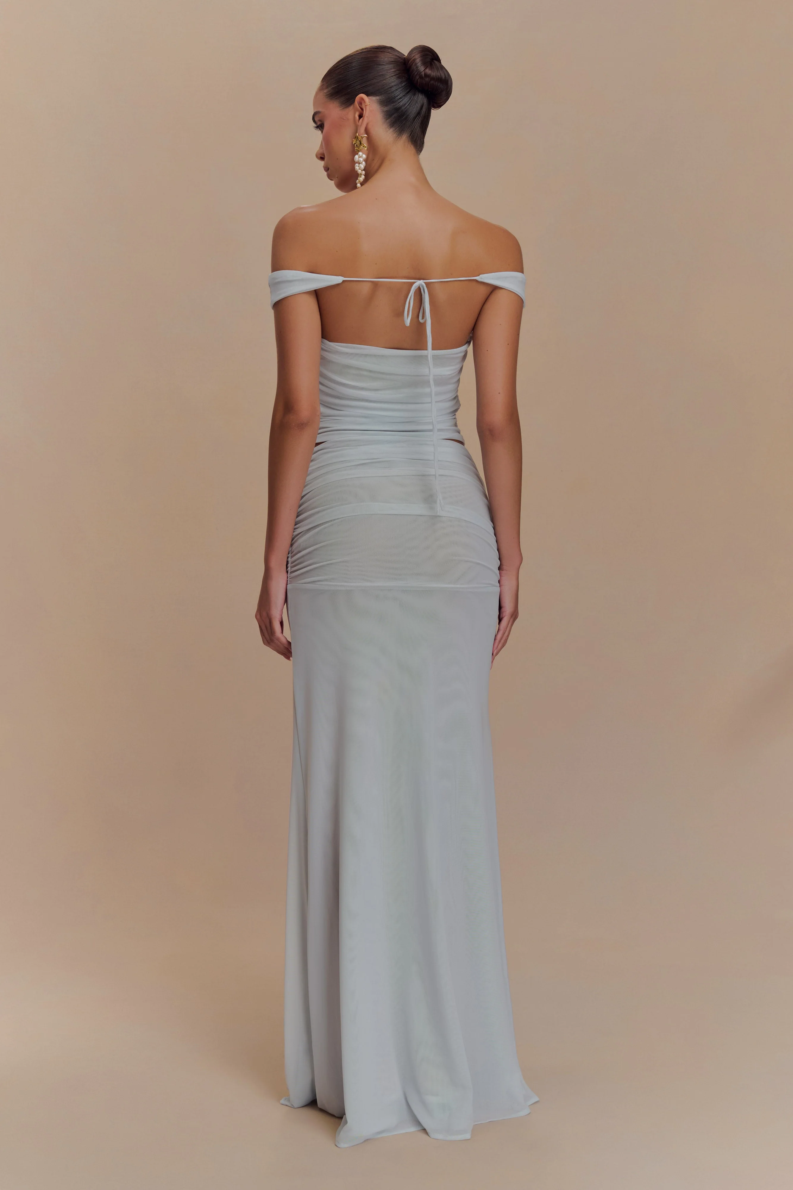 Brooklyn Mesh Crop Top - Pale Blue - Image 7