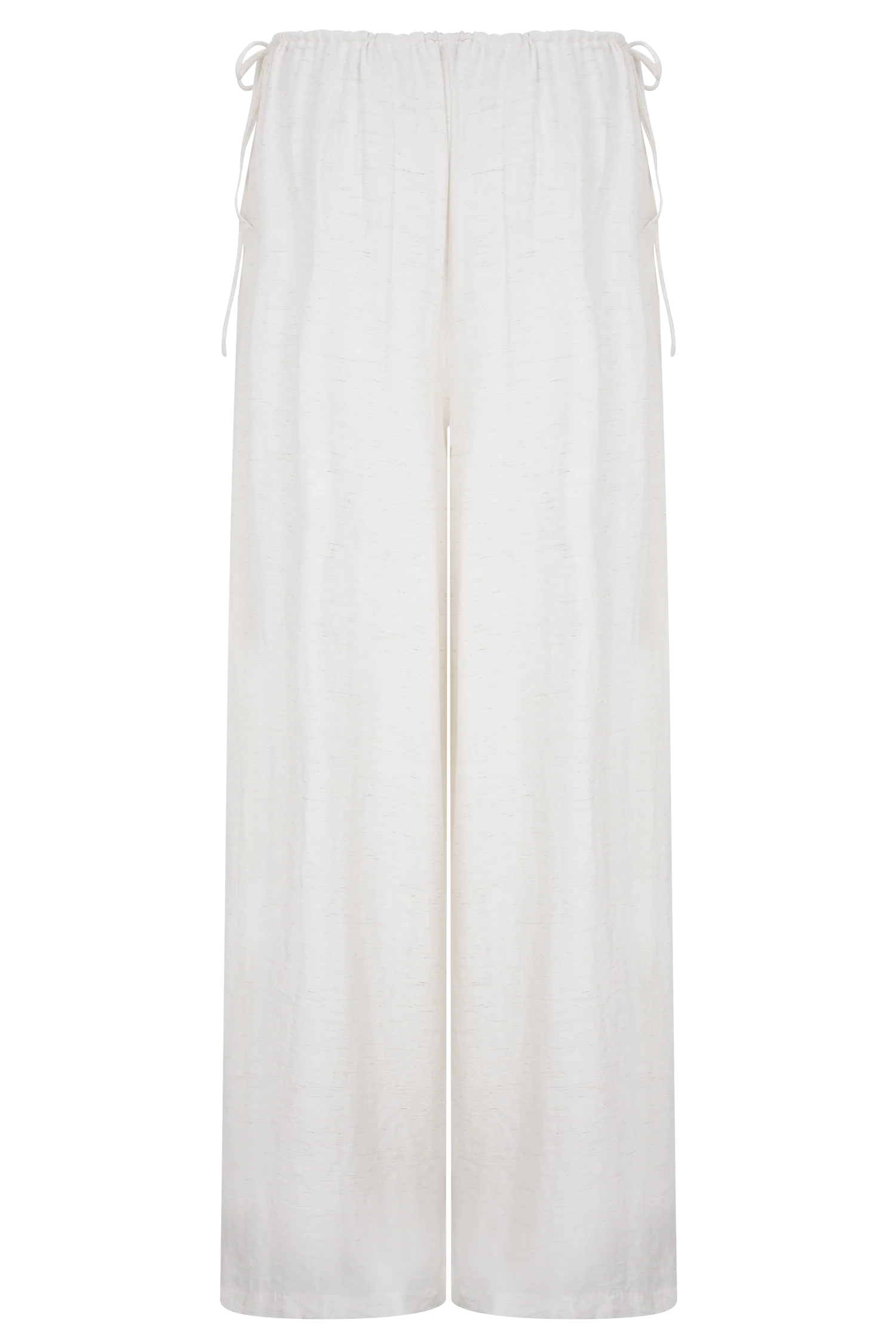 Callum Drawstring Straight Leg Pants - White - Image 8