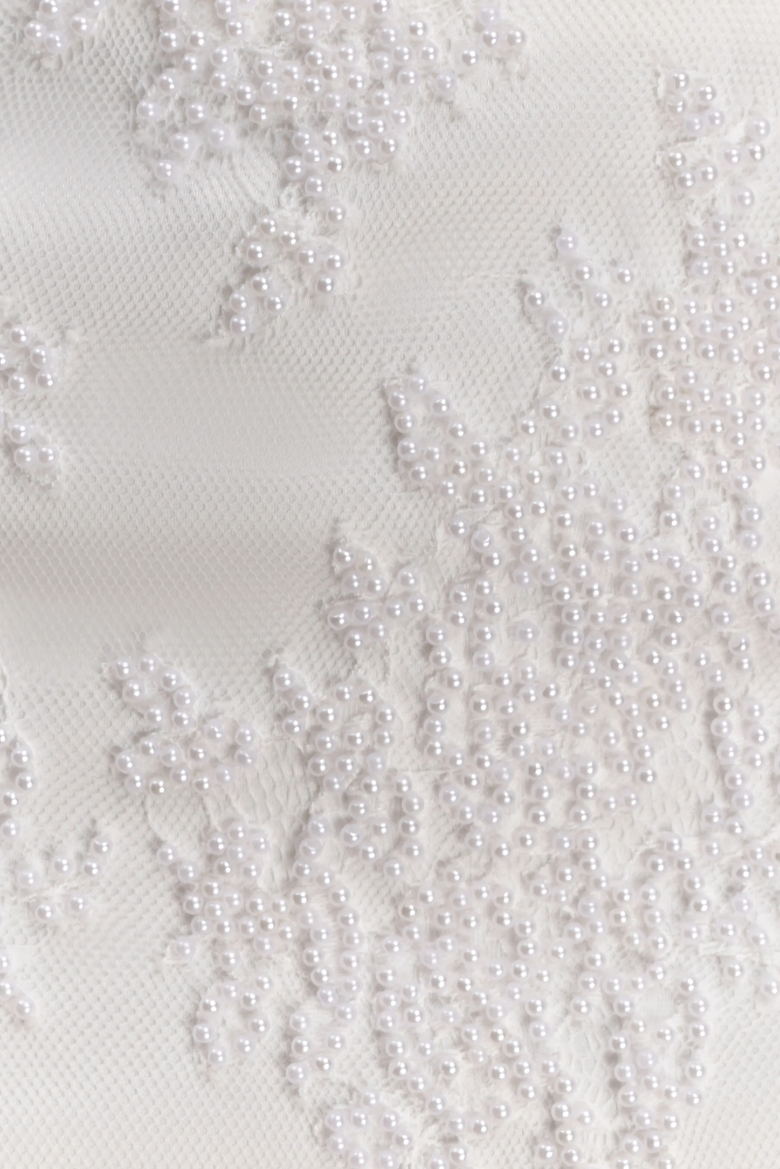 Camille Beaded Satin And Lace Maxi Skirt - Ivory - Image 6
