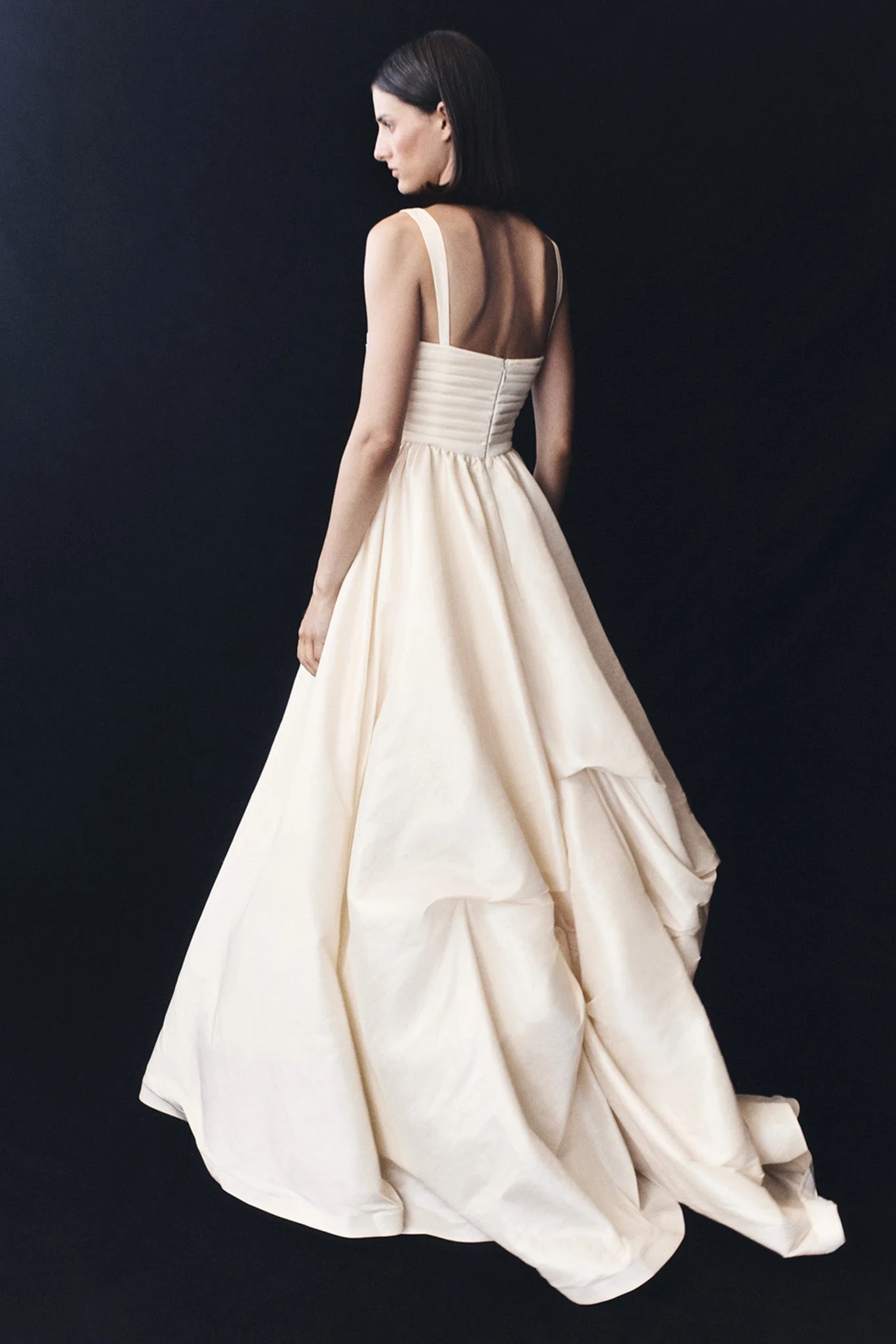 Carla Ruched Gown - Cream Ivory - Image 7
