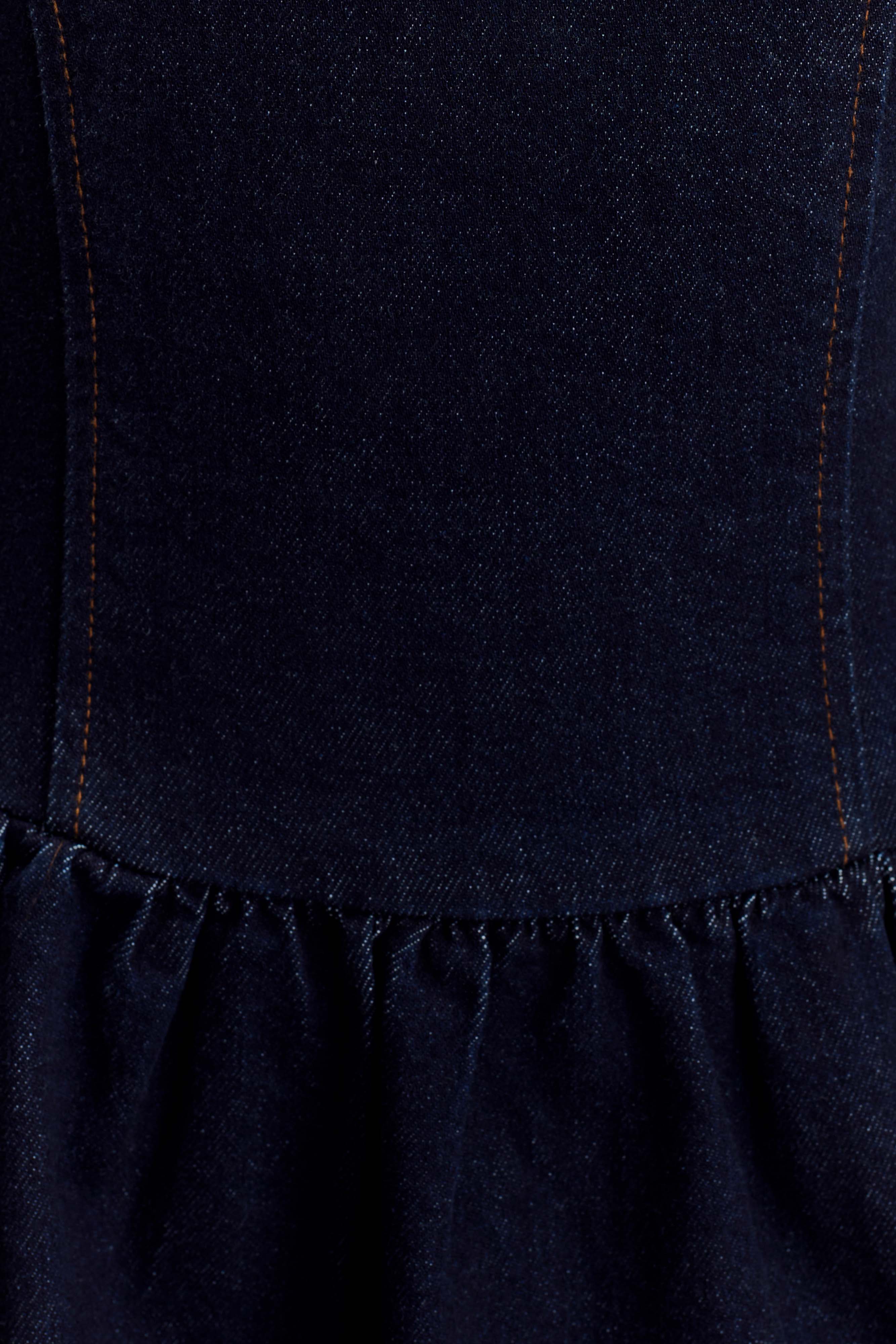 Caroline Denim Halter Midi Dress - Indigo Blue - Image 6