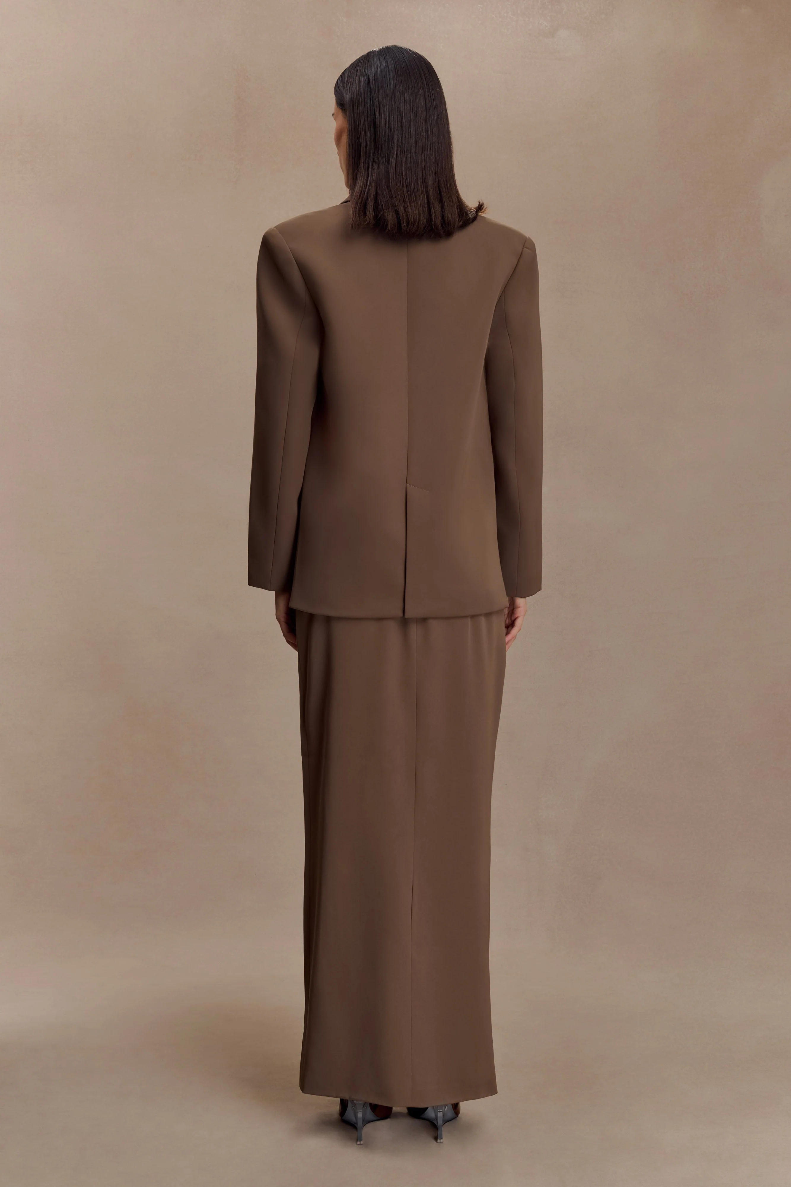 Cassie Column Maxi Skirt - Cacao Brown - Image 6