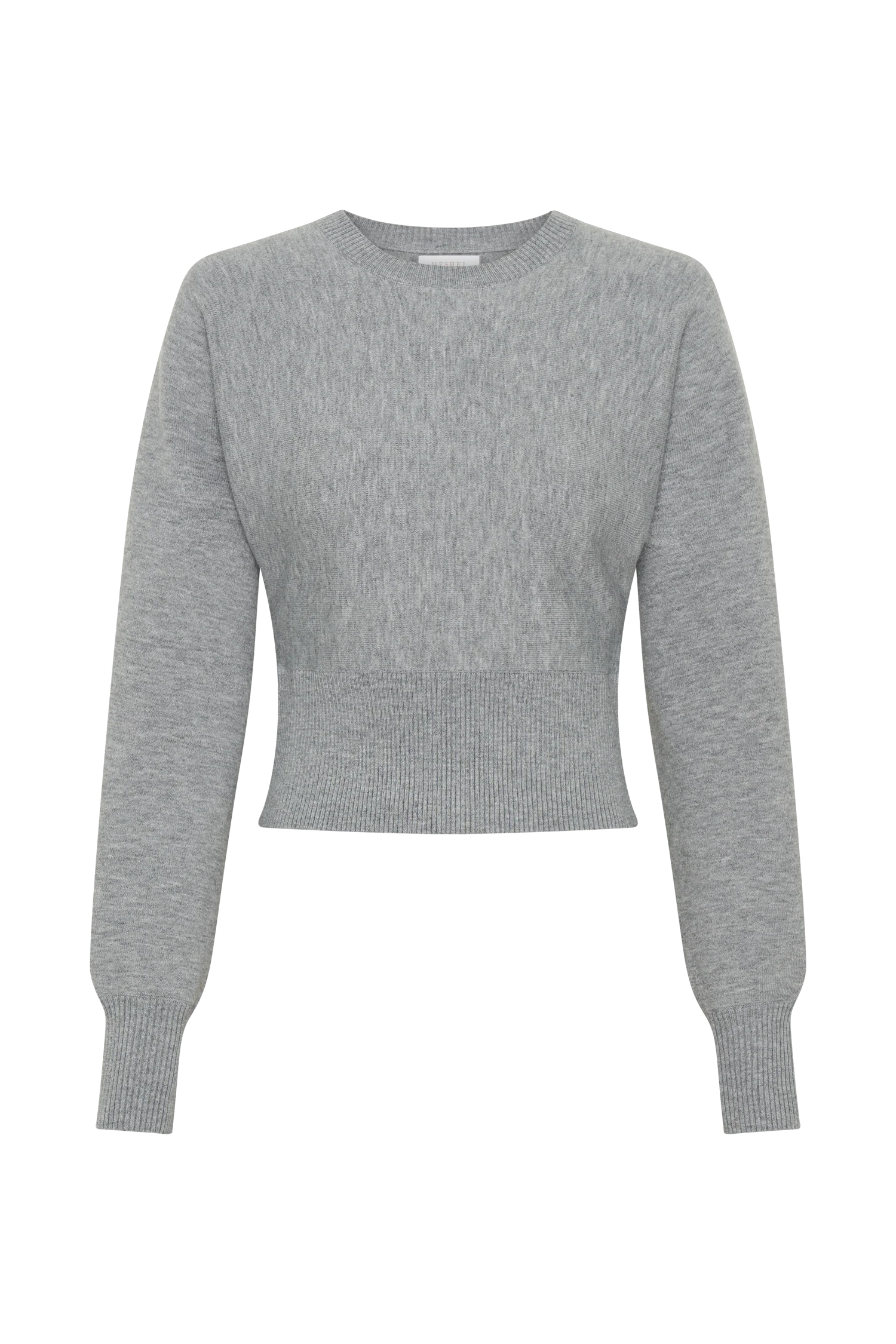 Ciaralee Cinched Waist Jumper- Grey Marle - Image 9