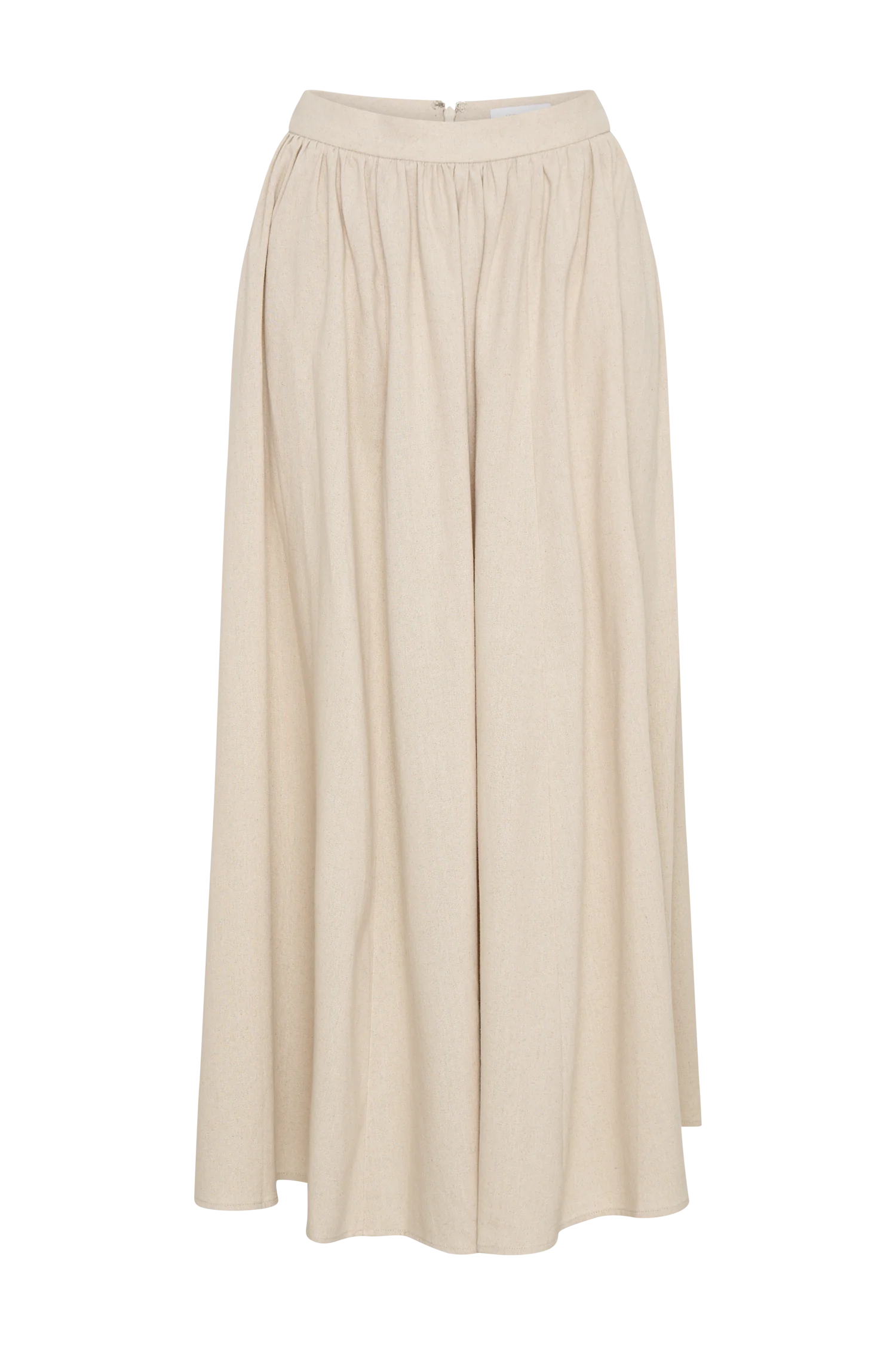 Clarence Linen A-Line Maxi Skirt - Natural - Image 11