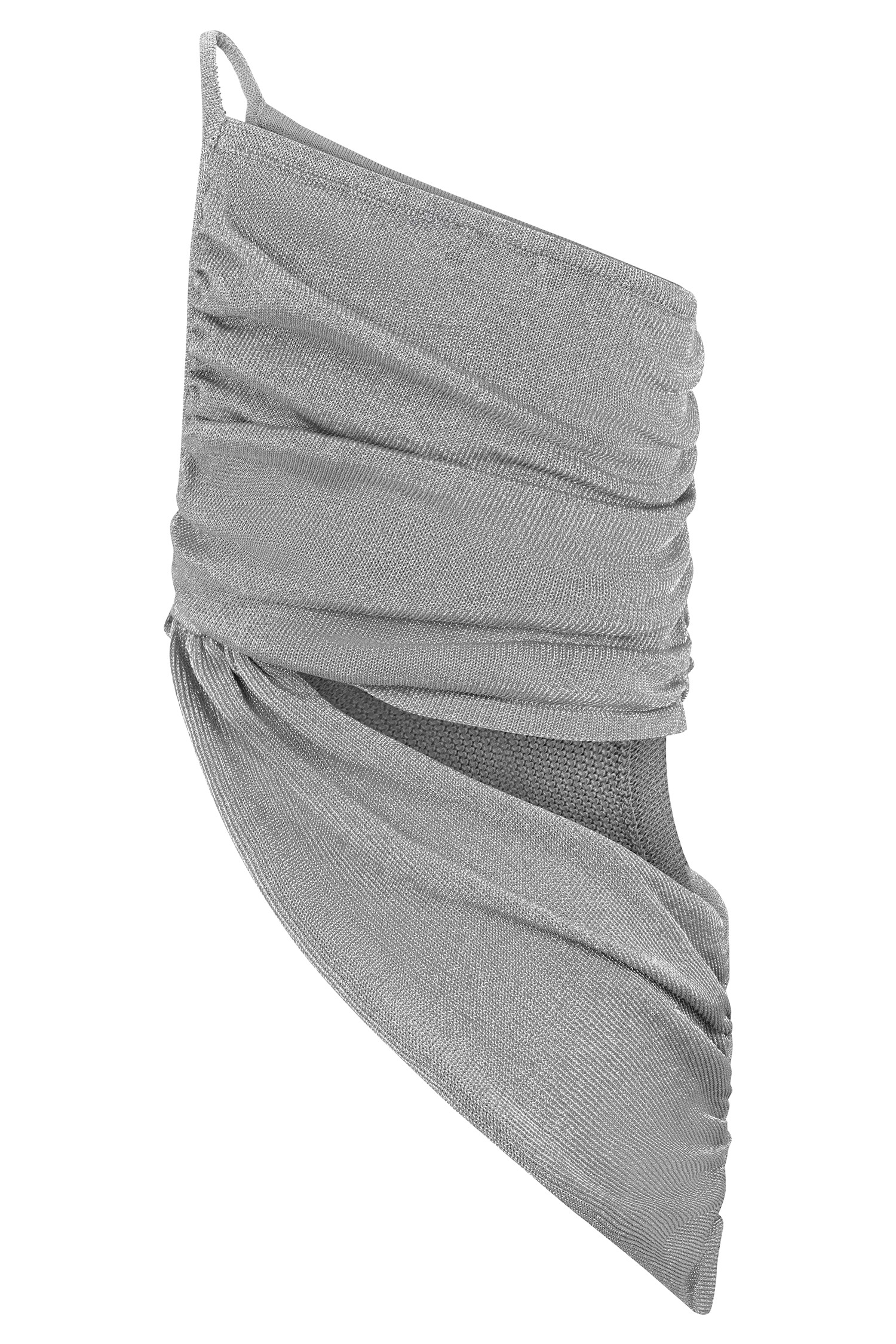 Corah Lurex Drape Knit Top - Silver - Image 10