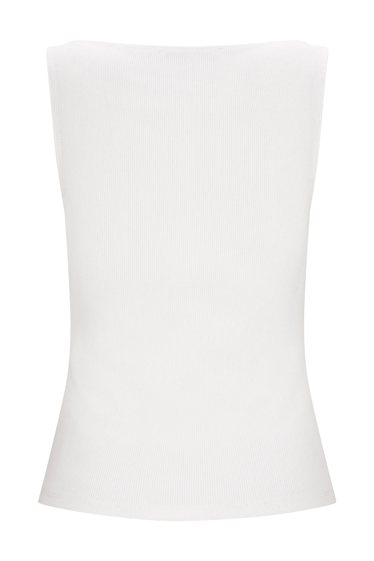 Coraline Panelled Sleeveless Top - White - Image 8