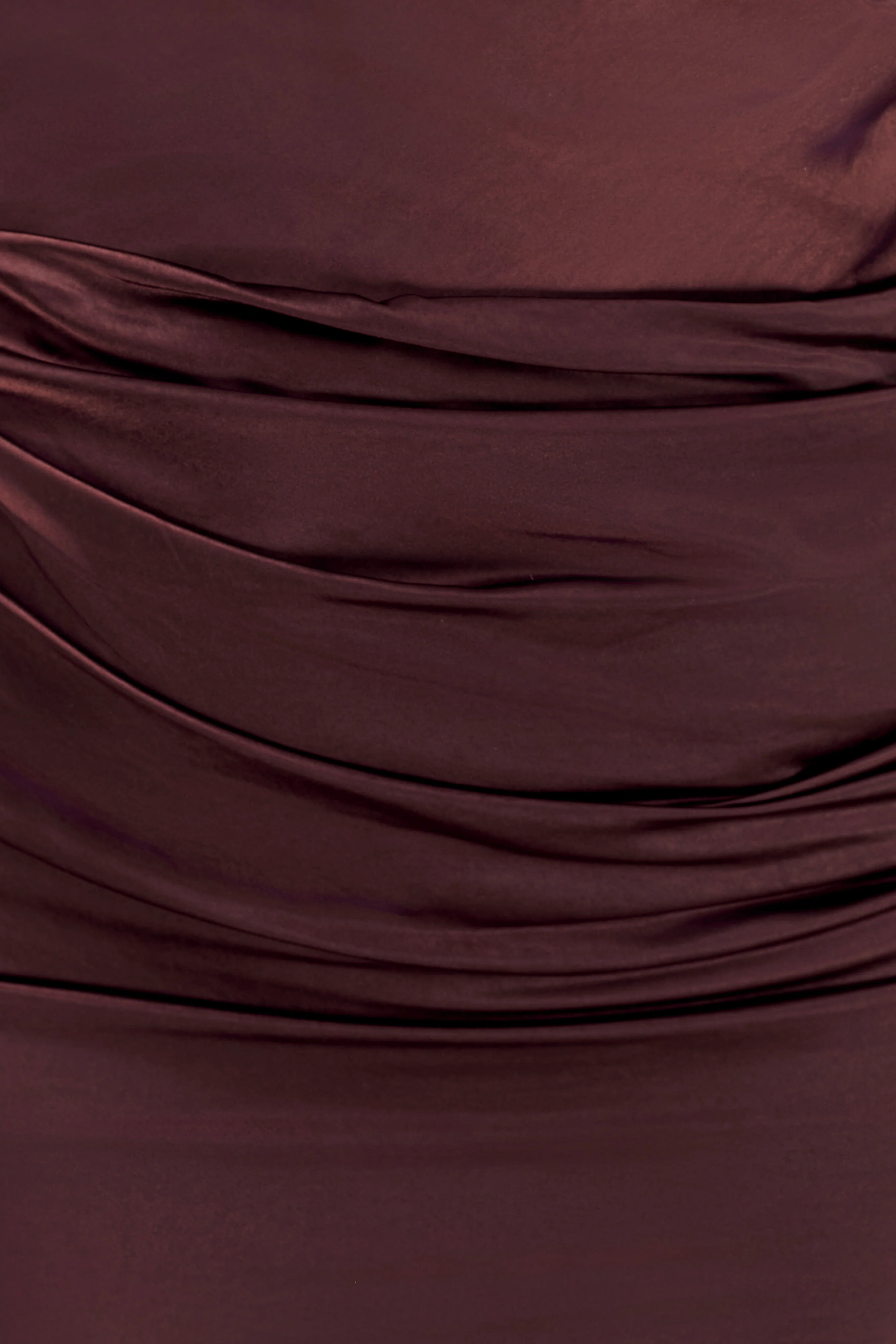 Dalia Off Shoulder Satin Maxi Dress - Dark Chocolate - Image 12
