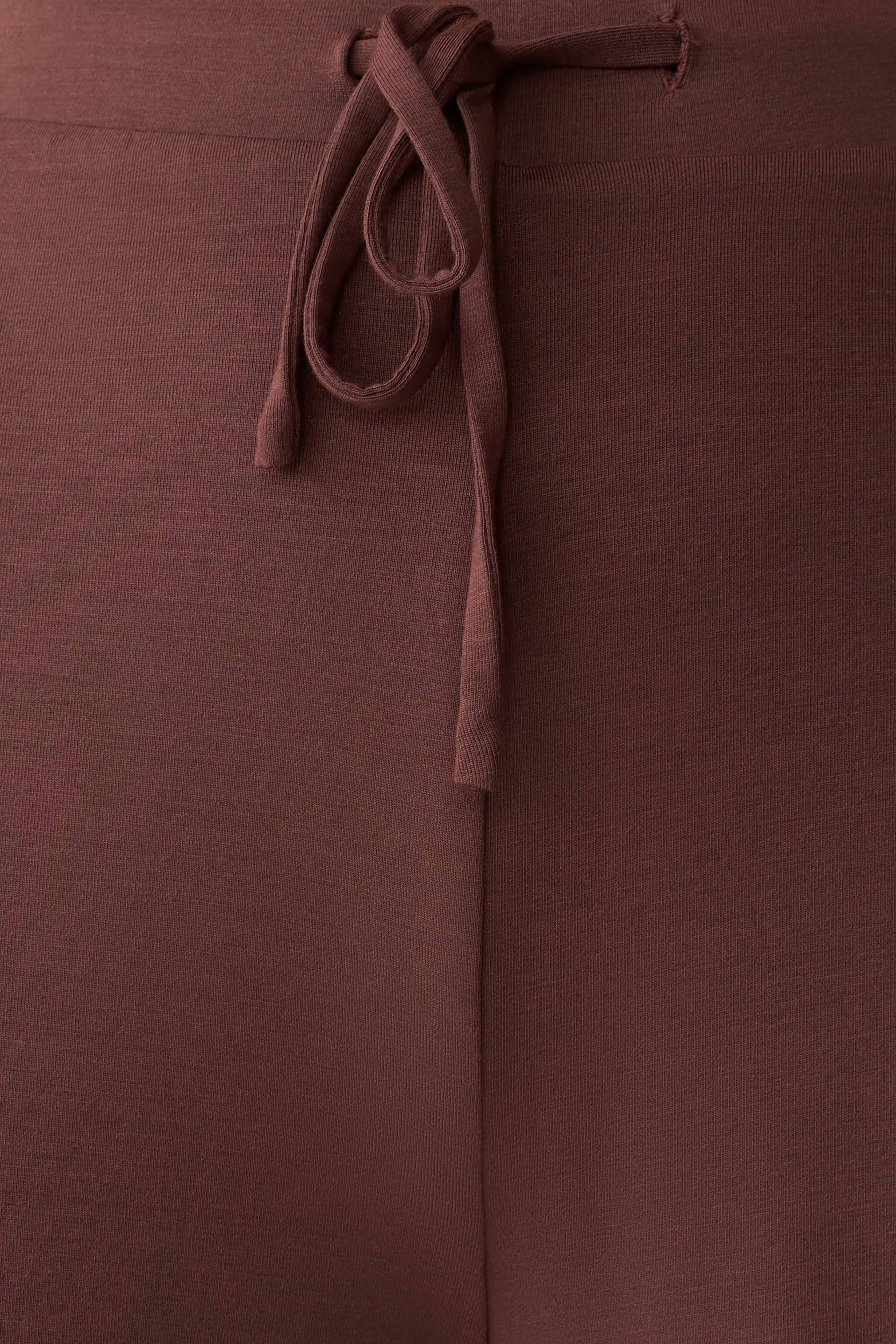 Dewi Wide Leg Modal Pants - Chocolate - Image 8
