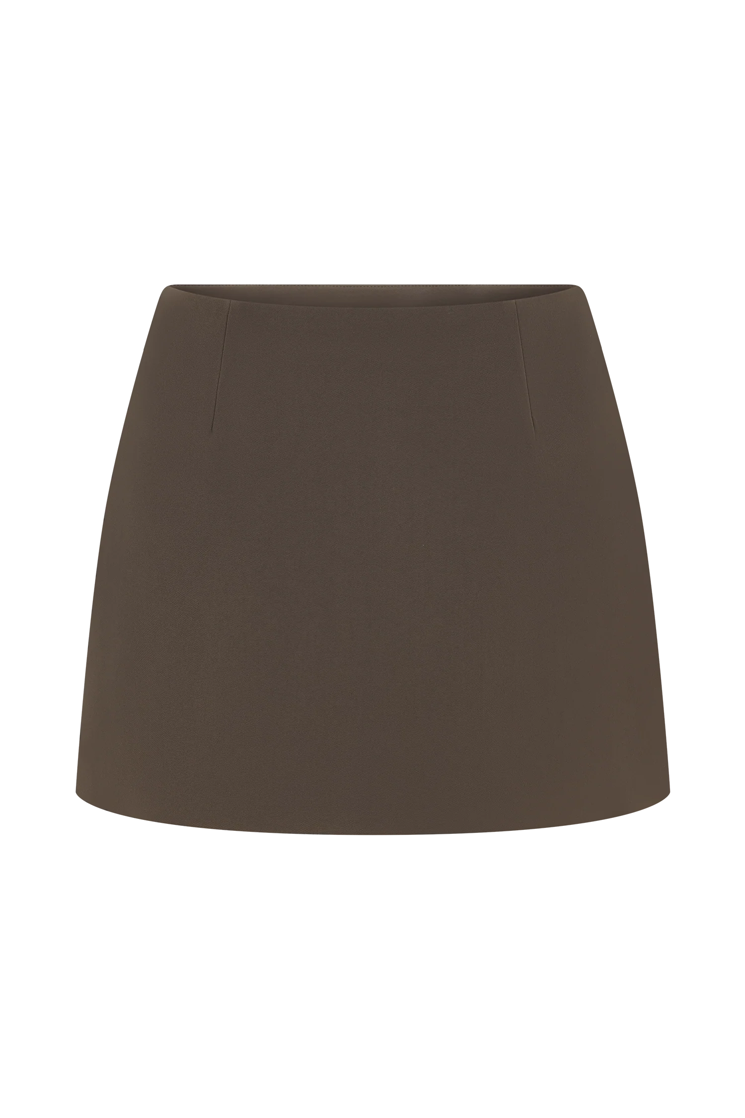 Effy Suiting Mini Skirt - Cacao Brown - Image 9