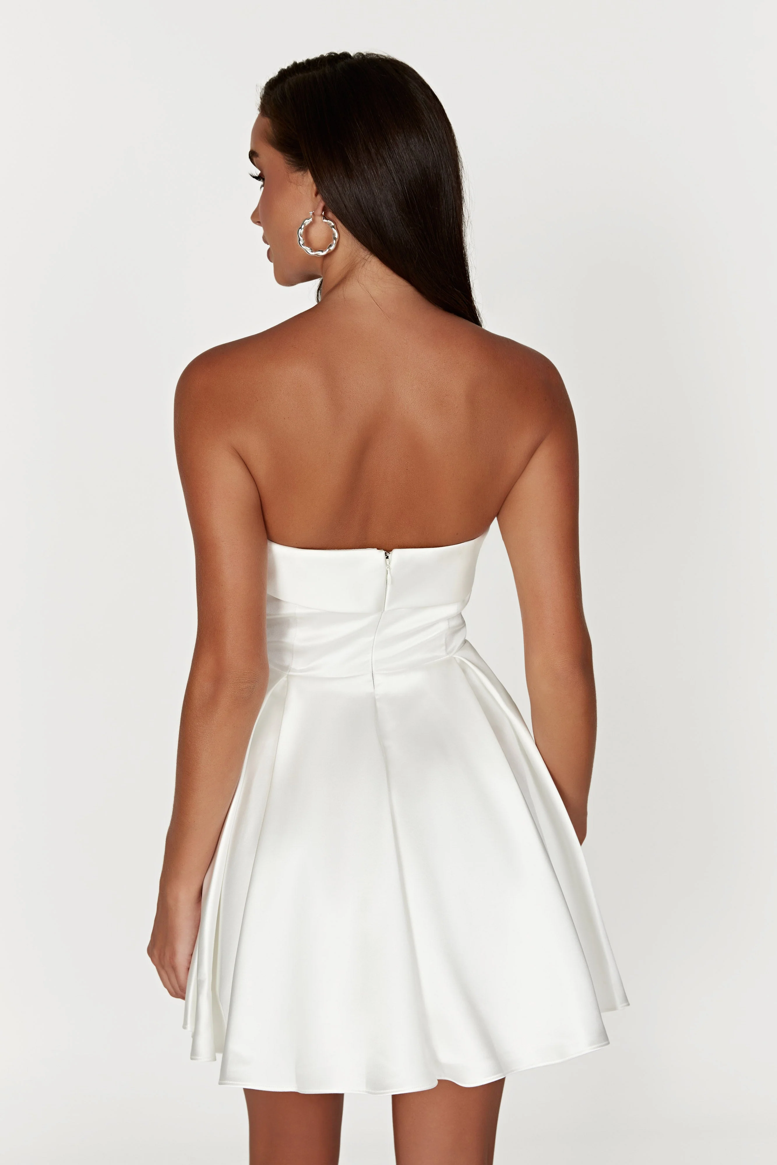 Eileen Mini Dress - White - Image 3