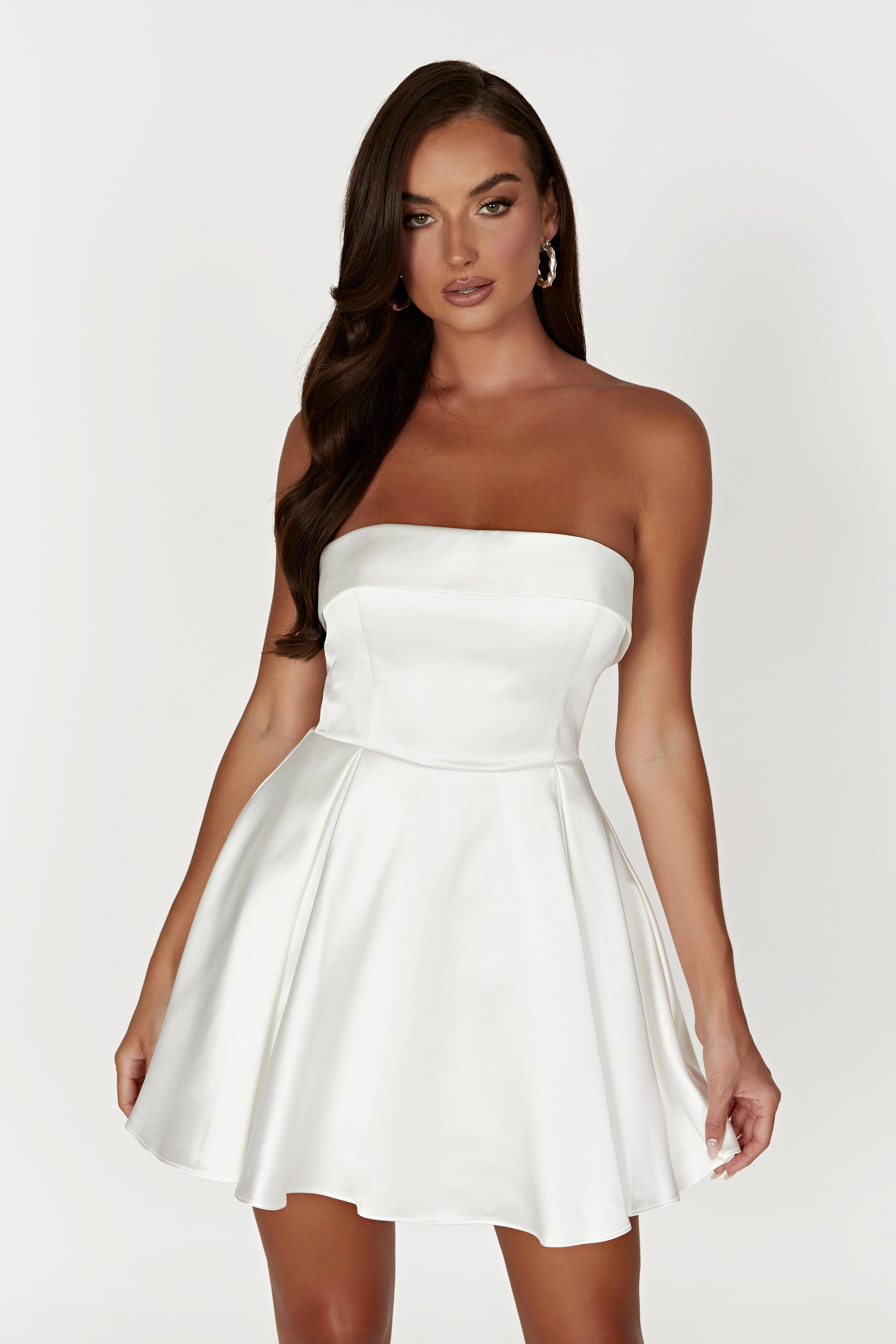 Eileen Mini Dress - White - Image 4