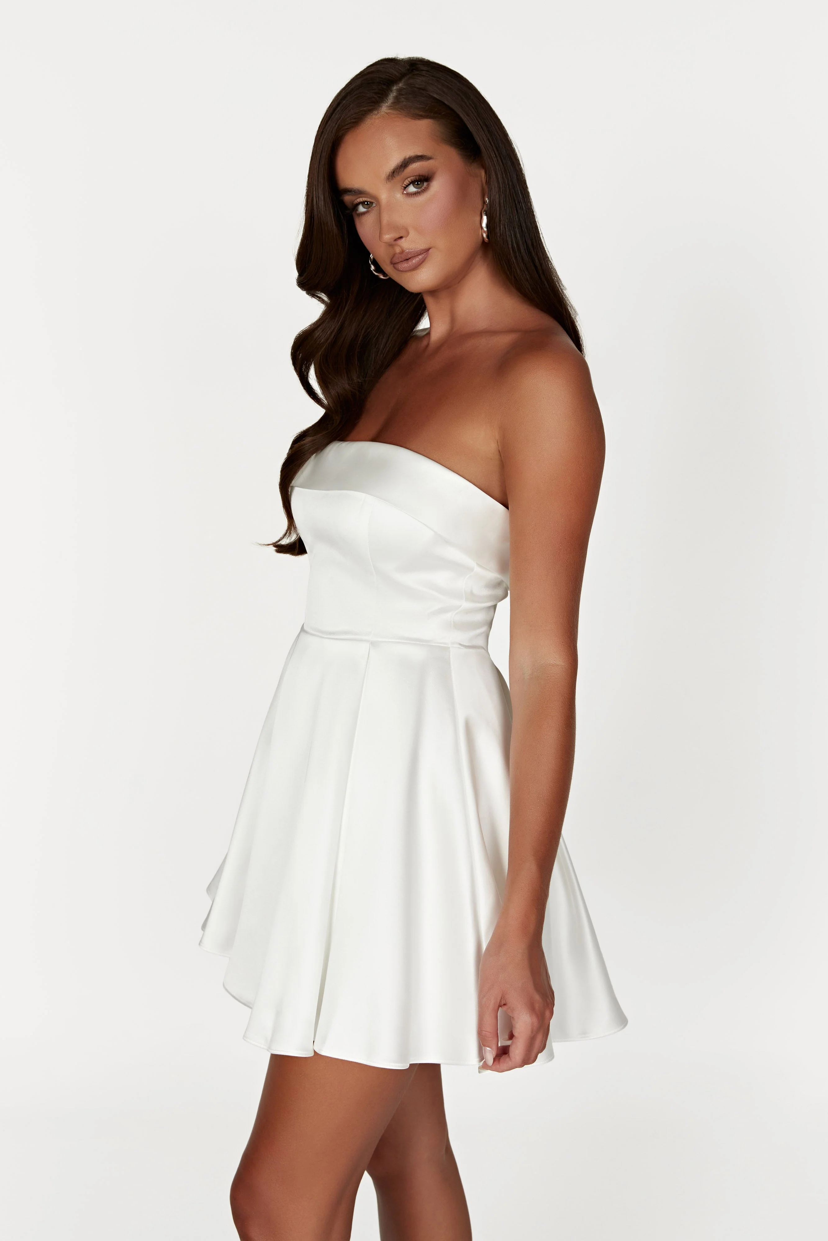 Eileen Mini Dress - White - Image 7