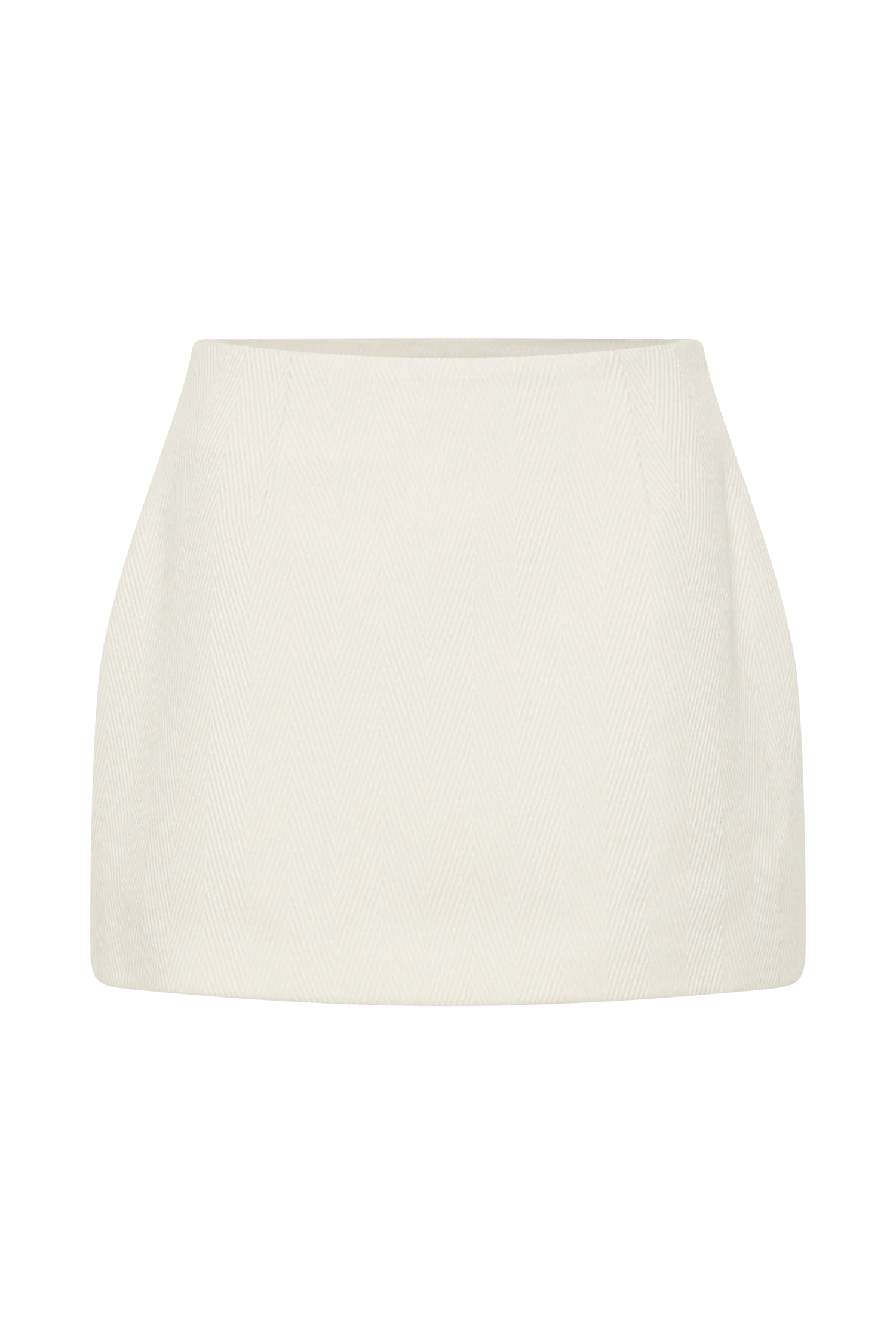 Elara Suiting Mini Skirt - Ivory - Image 12