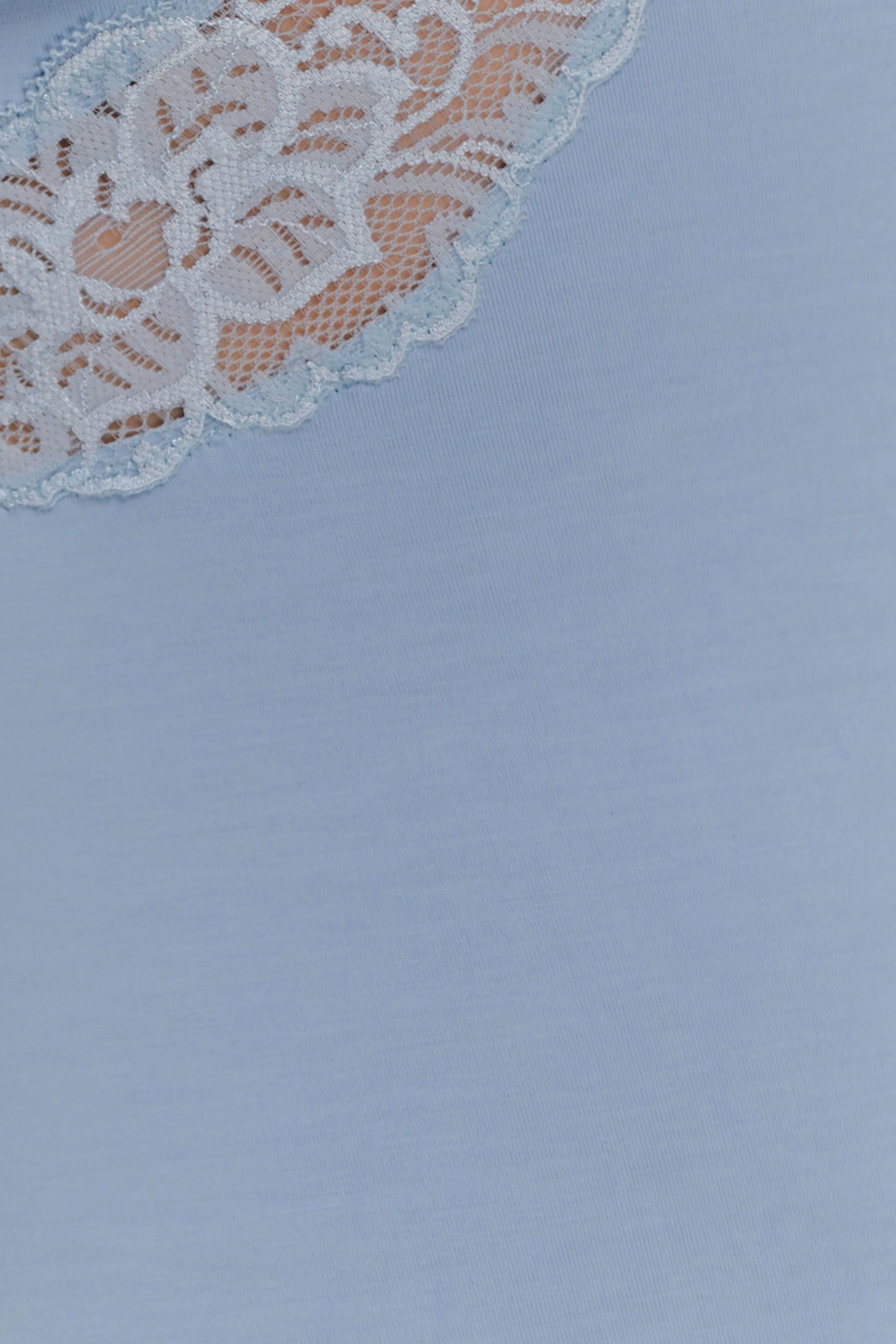 Electra Slinky Lace Mini Dress - Pale Blue - Image 4