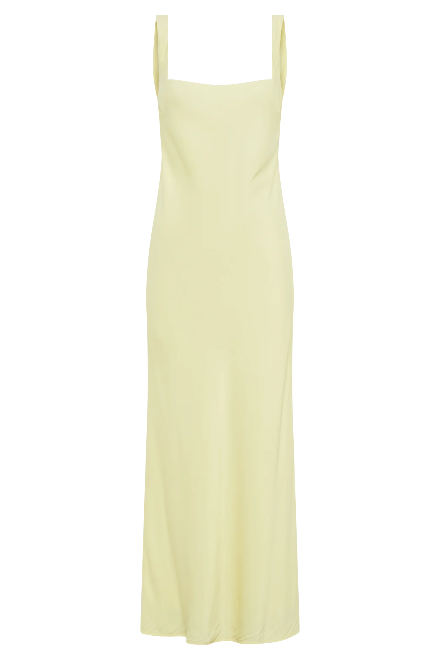 Ensley Satin Maxi Dress - Light Yellow - Image 10