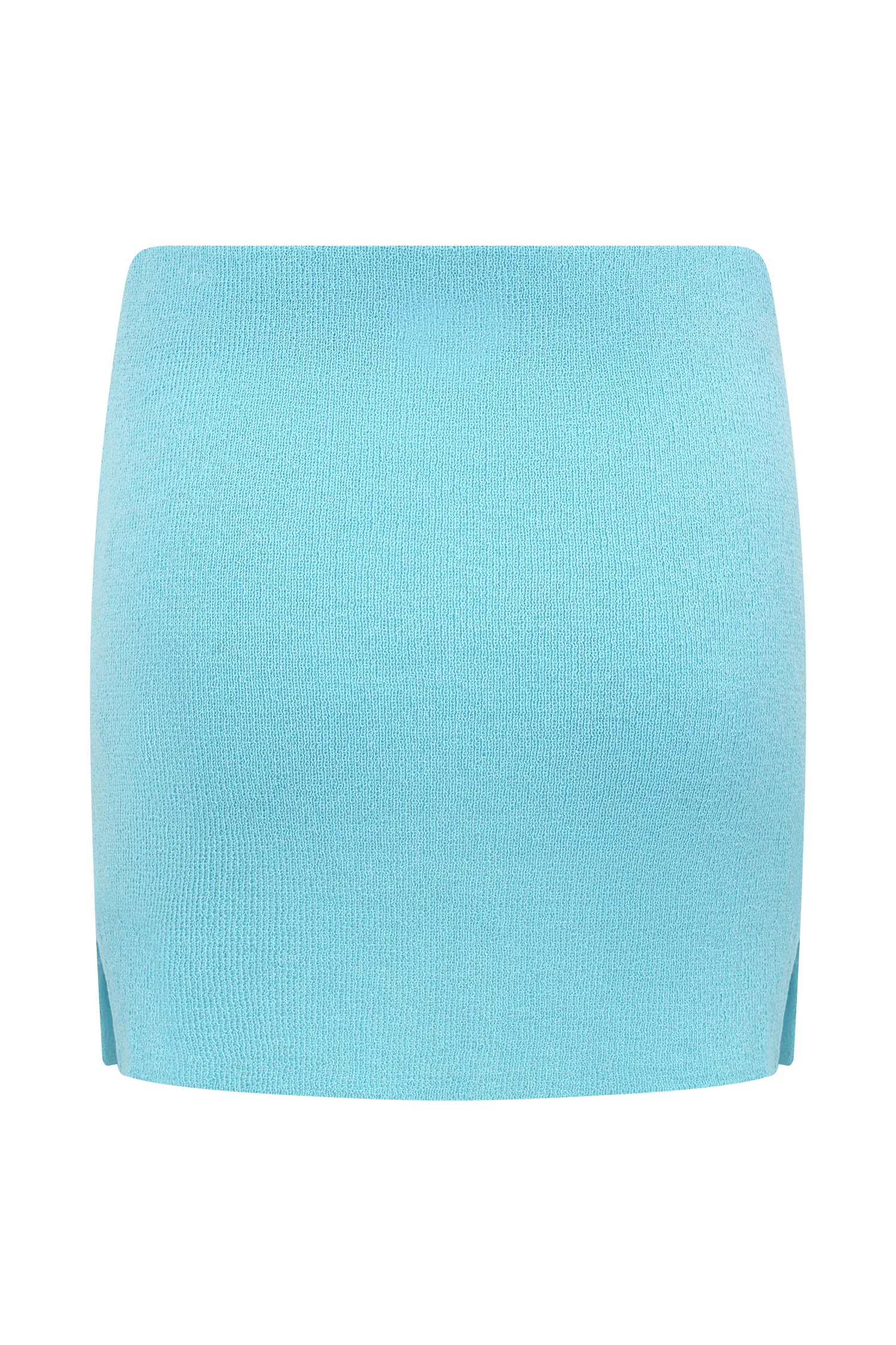 Esme Knit Mini Skirt - Cyan Blue - Image 5