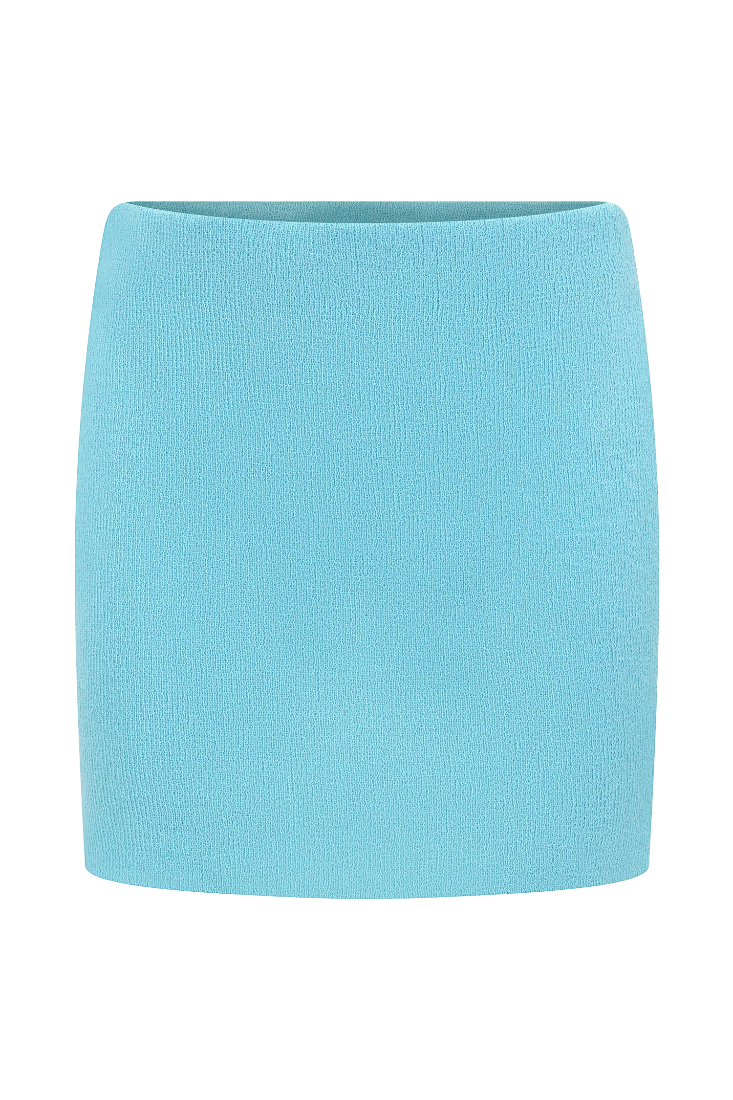Esme Knit Mini Skirt - Cyan Blue - Image 6