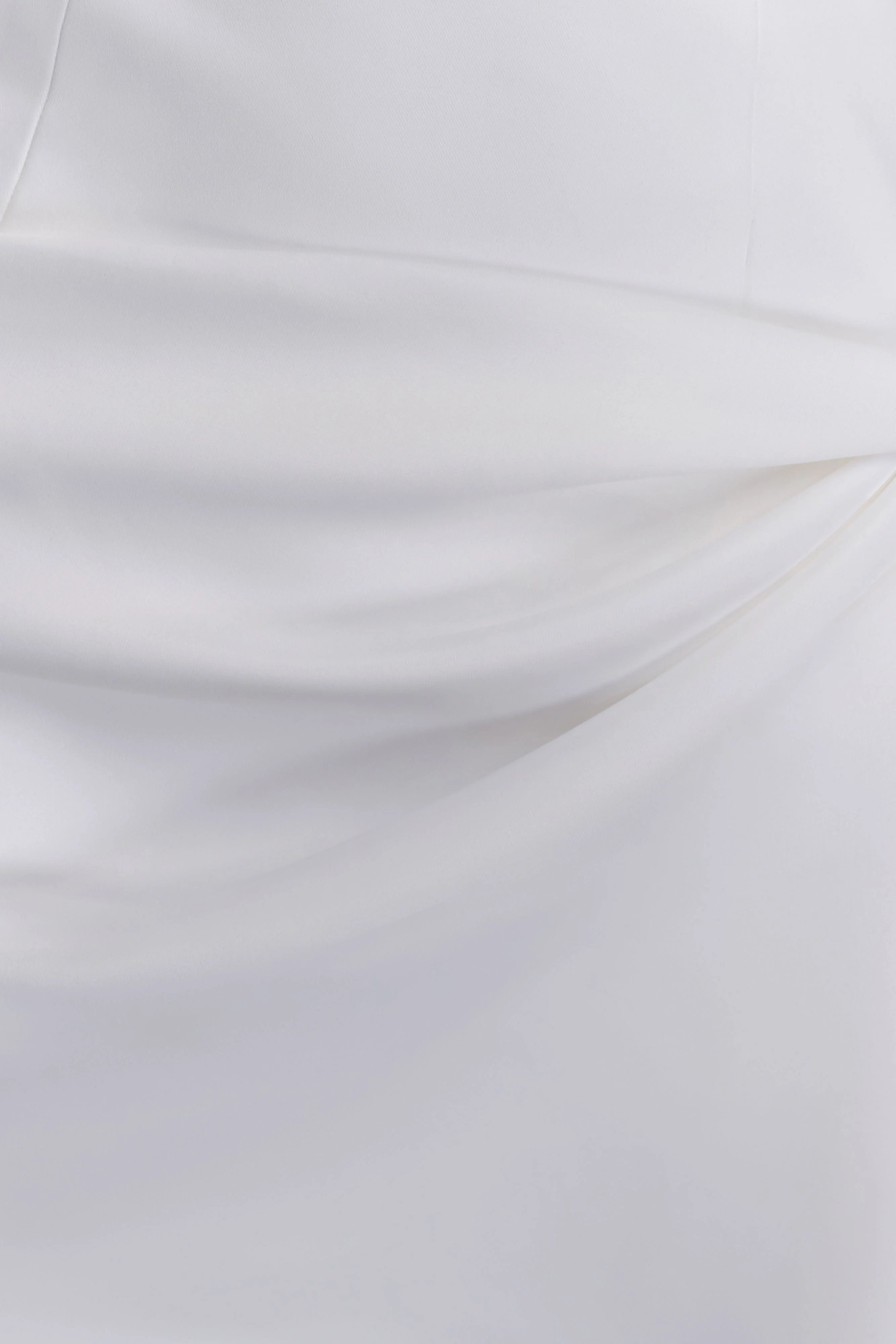 Evianna Strapless Gathered Mini Dress - White - Image 8