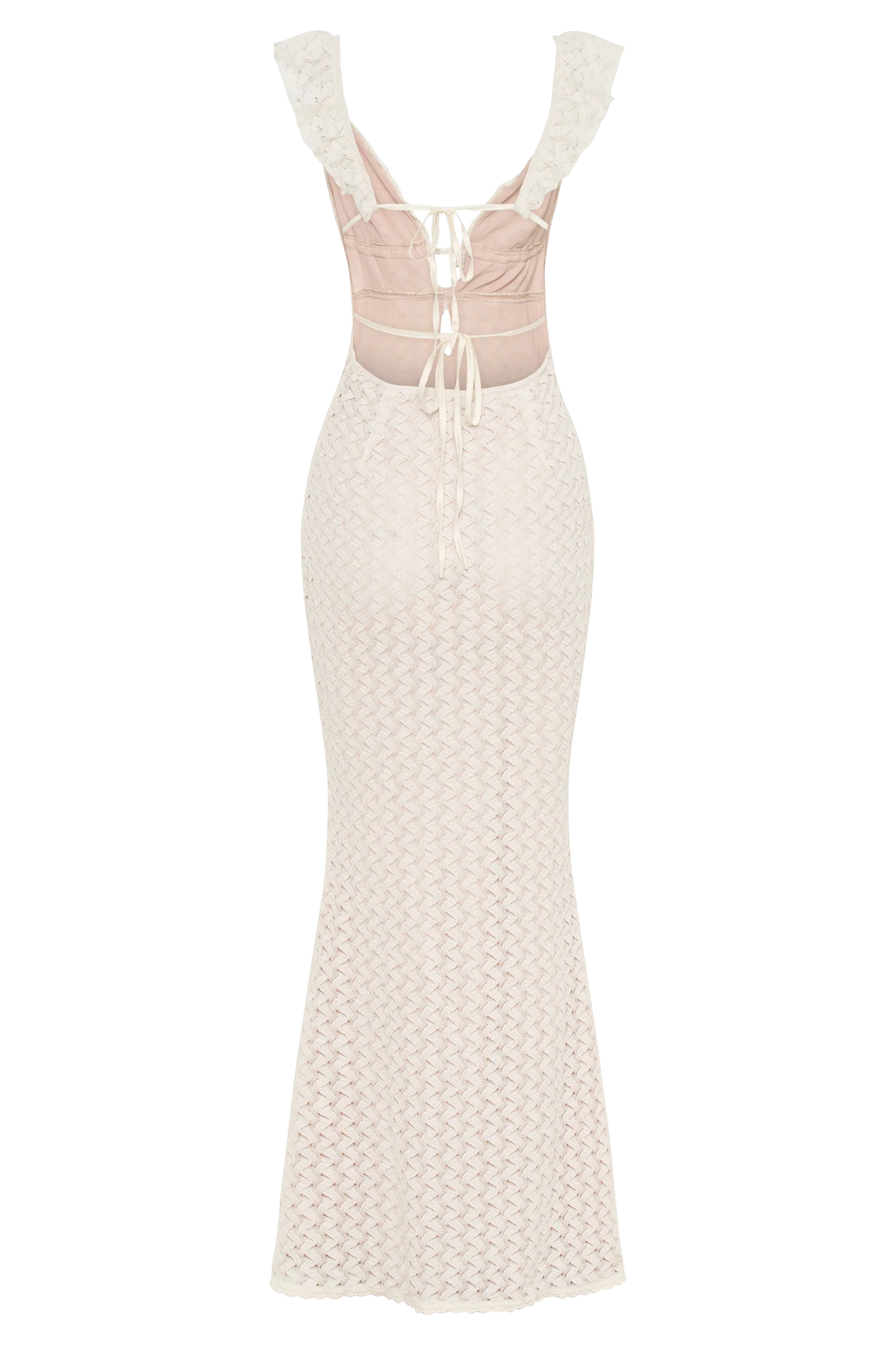 Ezra Lace Maxi Dress - Ivory - Image 6