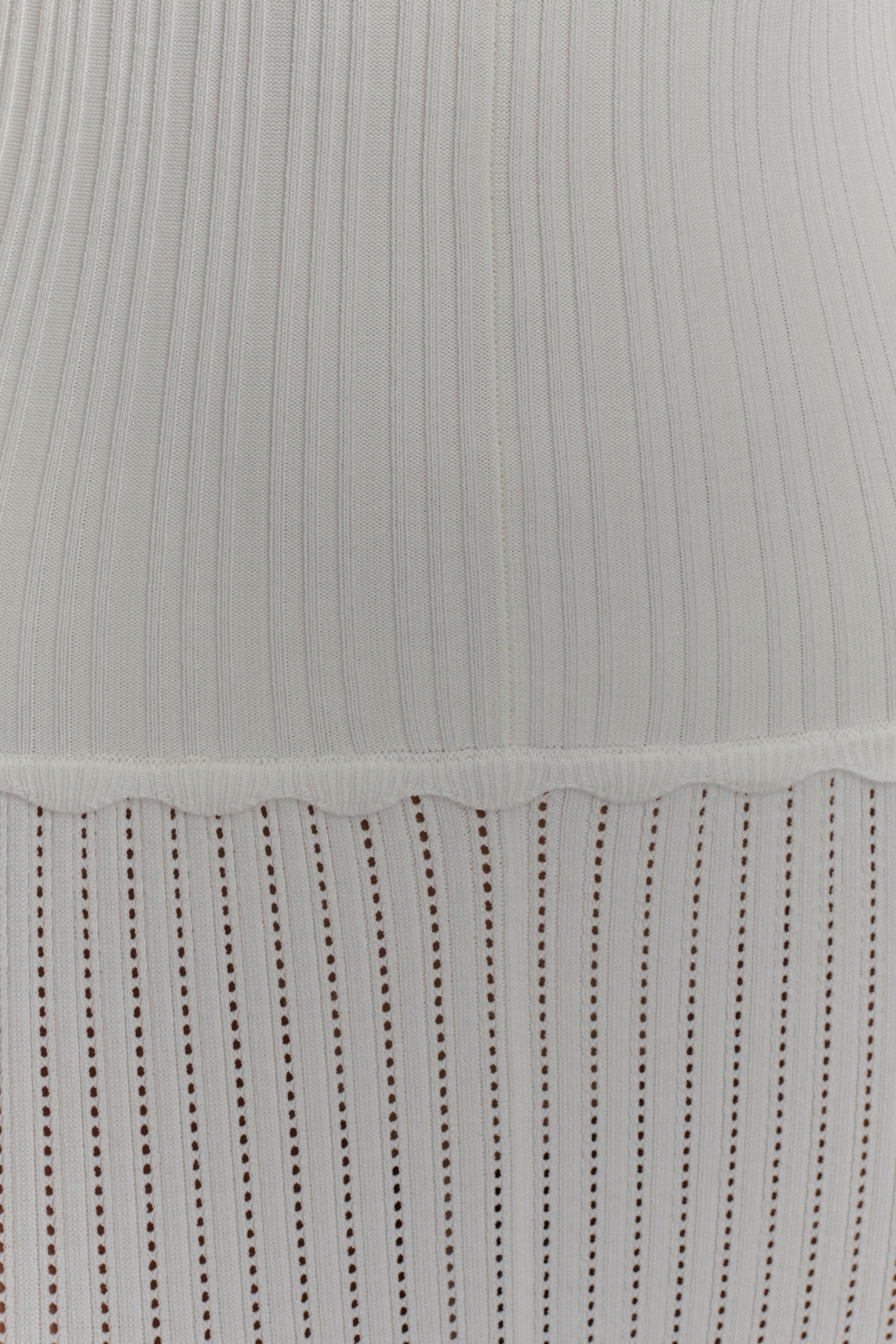Finley Pointelle Knit Maxi Dress - Ivory - Image 7