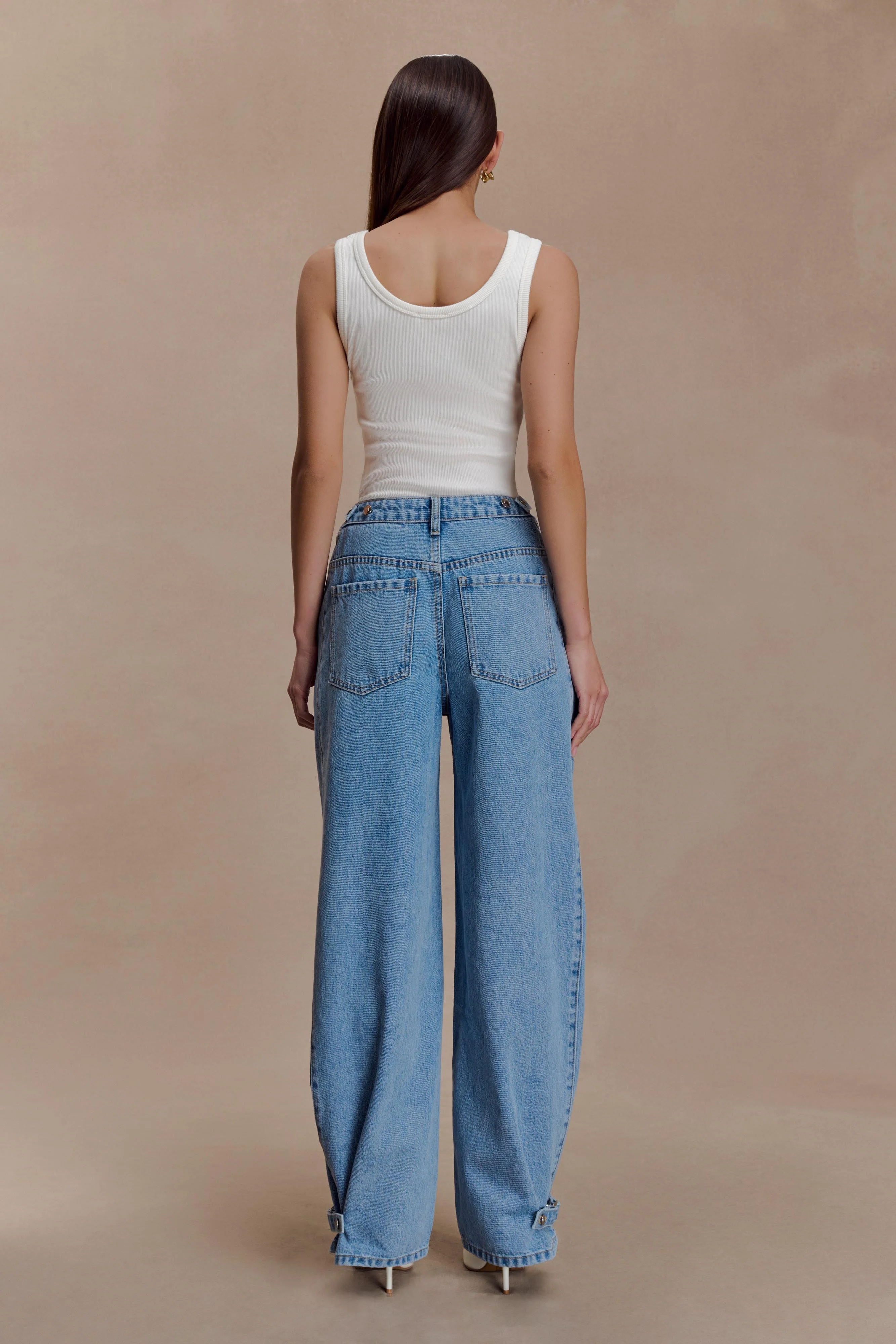 Flossie Multi Way Denim Jeans - Classic Blue - Image 2