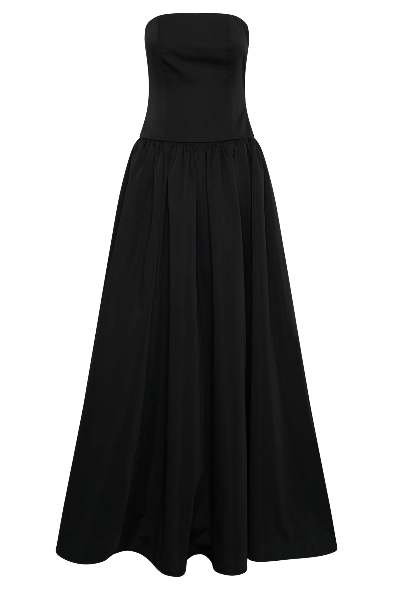 Frances Strapless Bow Maxi Dress - Black - Image 9