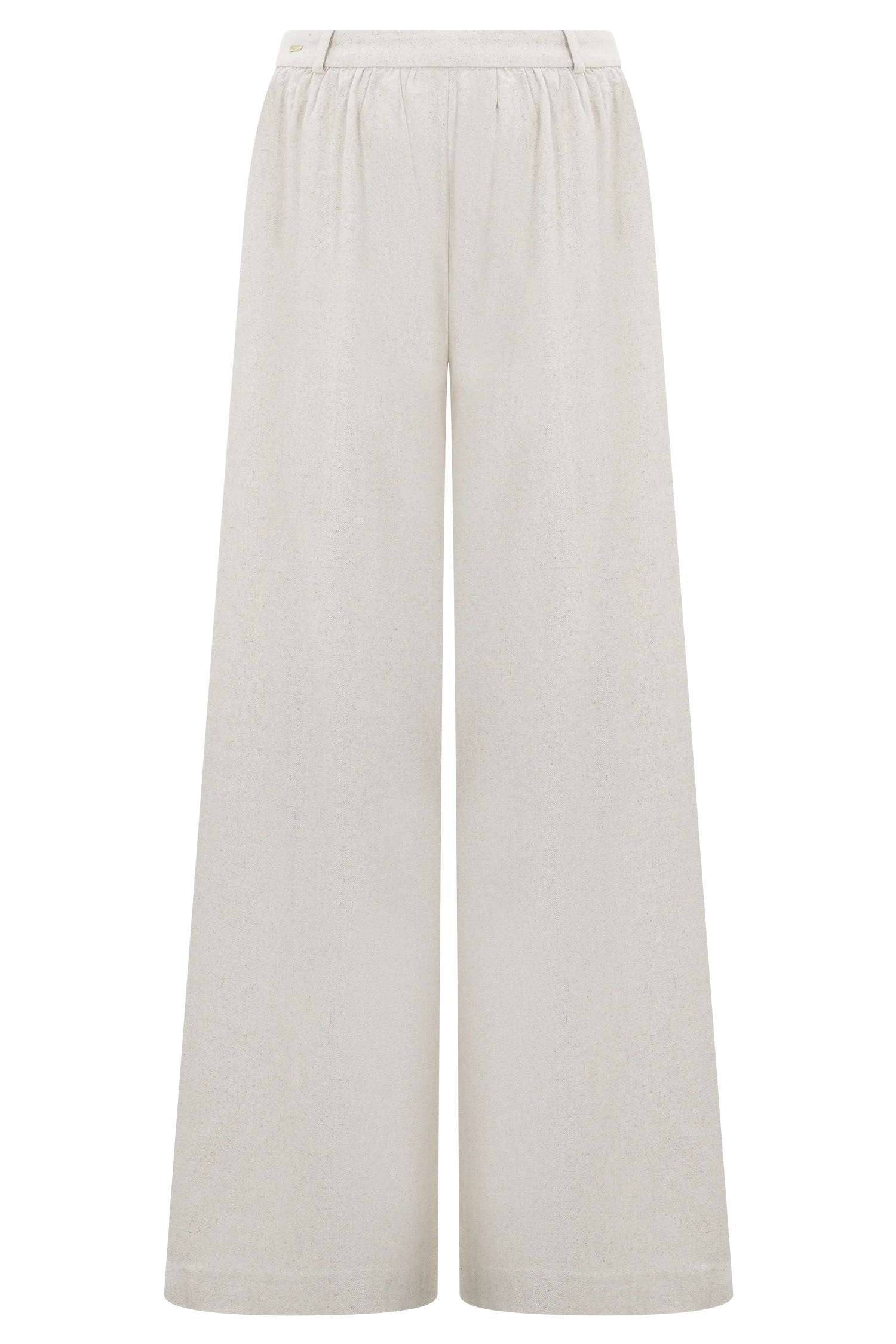 Gabby Straight Leg Linen Pants - Natural - Image 10