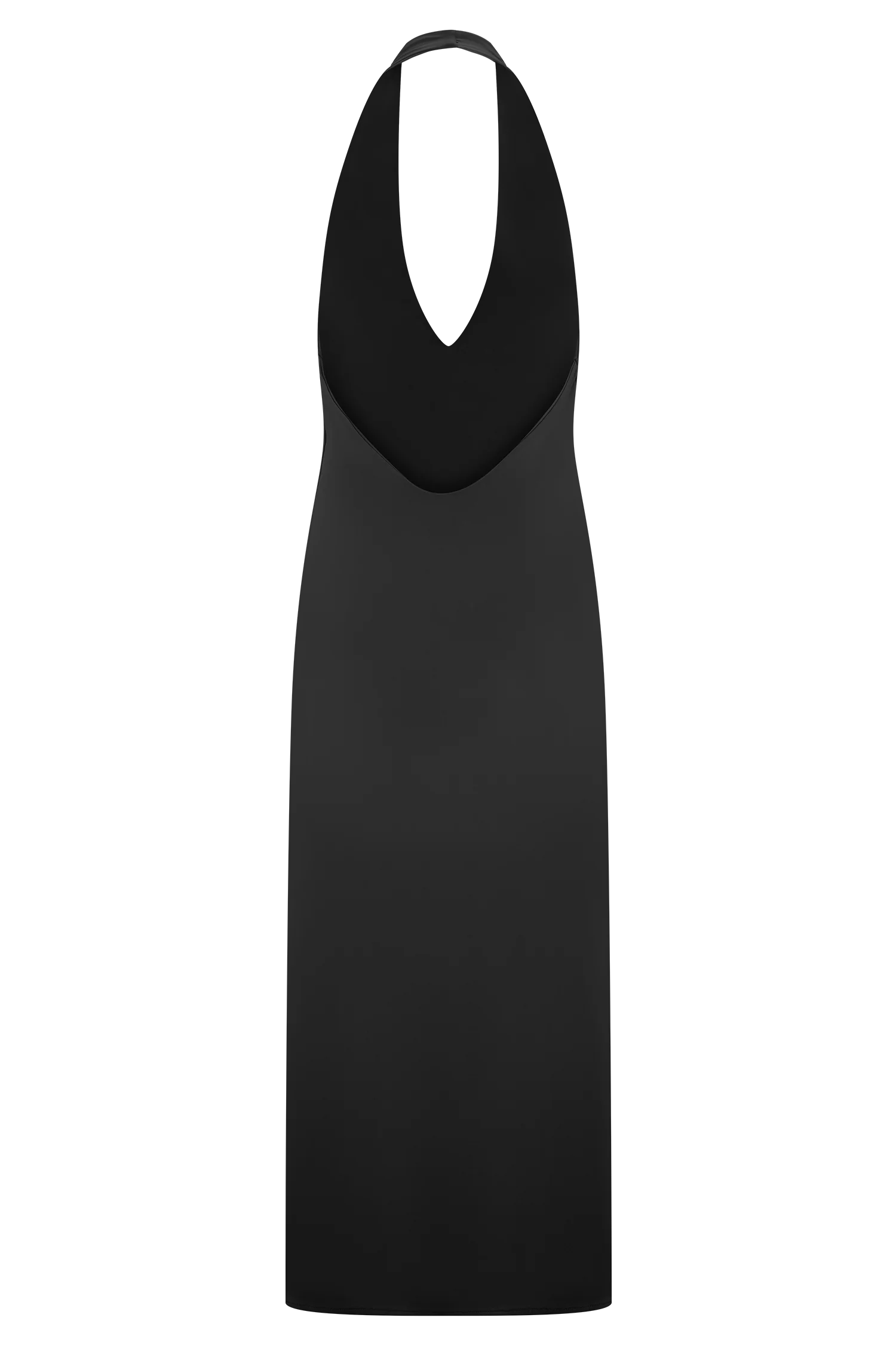 Genie Slinky Halter Midi Dress - Black - Image 6