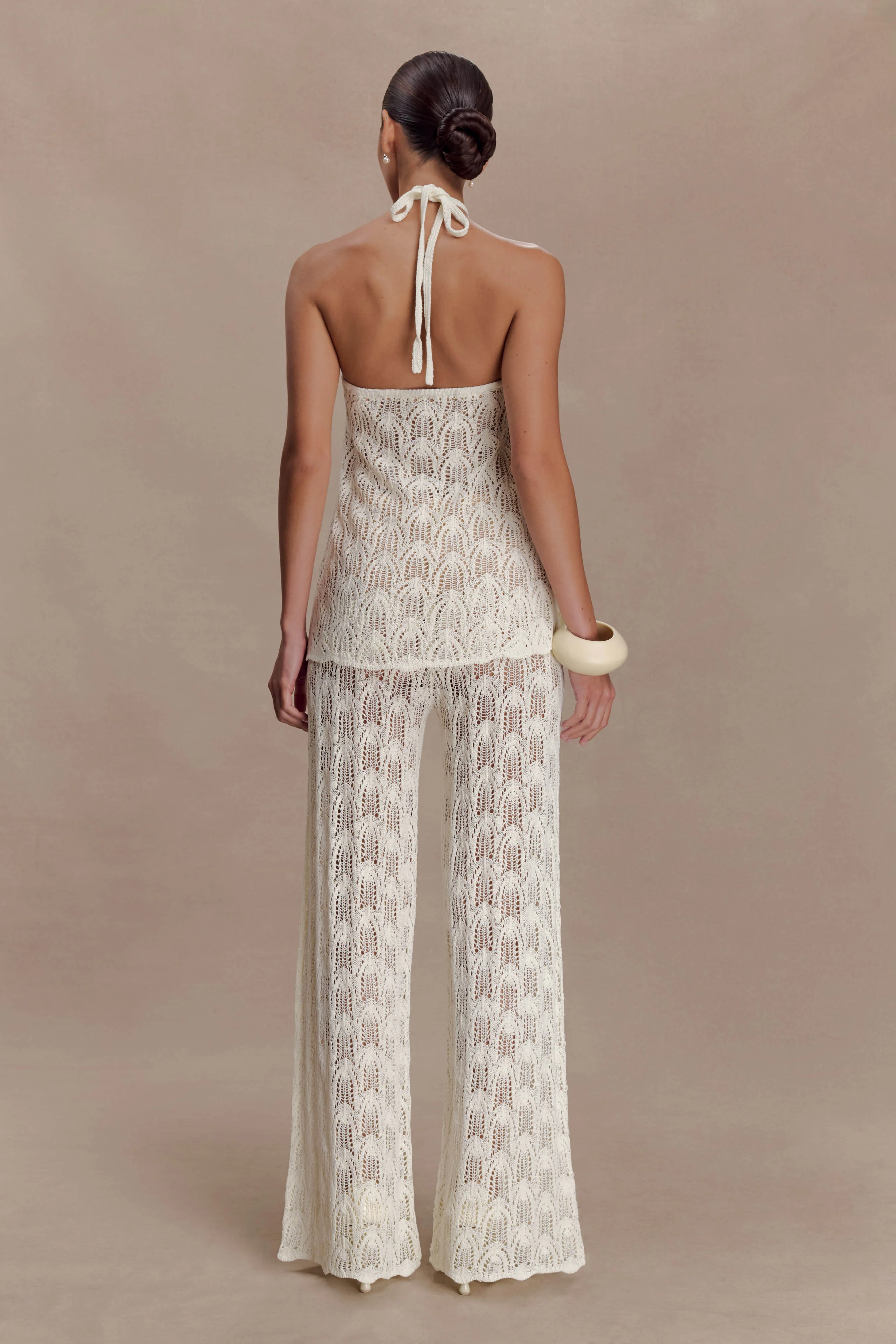 Glinda Crochet Pants - Ivory - Image 2